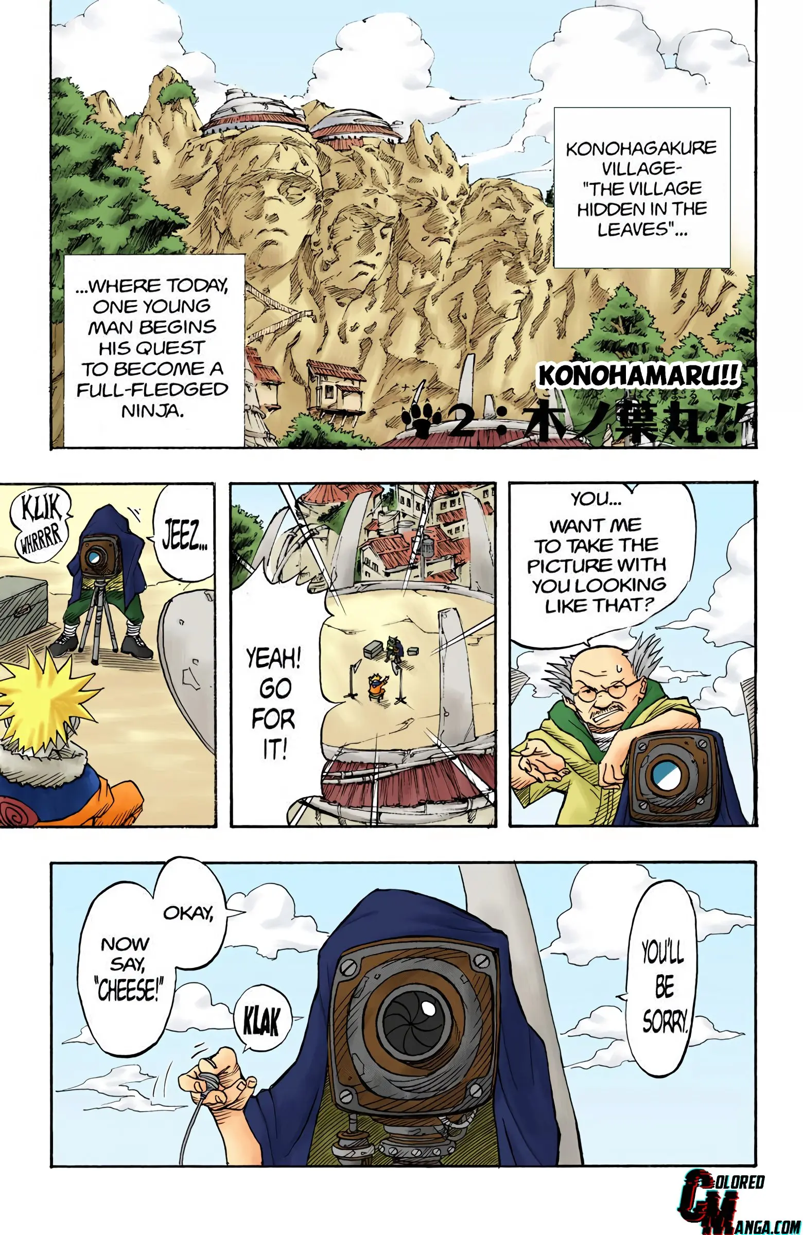 Naruto Colored Manga Online - Chapter 2 - Page 1