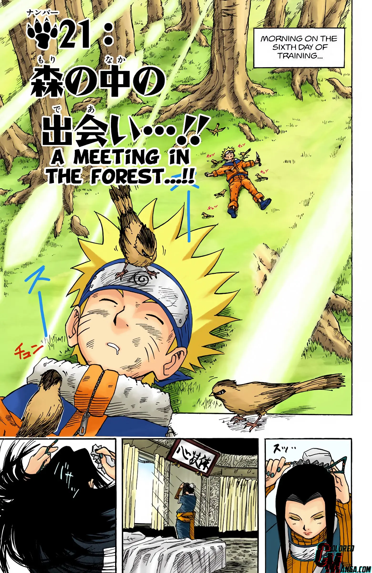 Naruto Colored Manga Online - Chapter 21 - Page 1