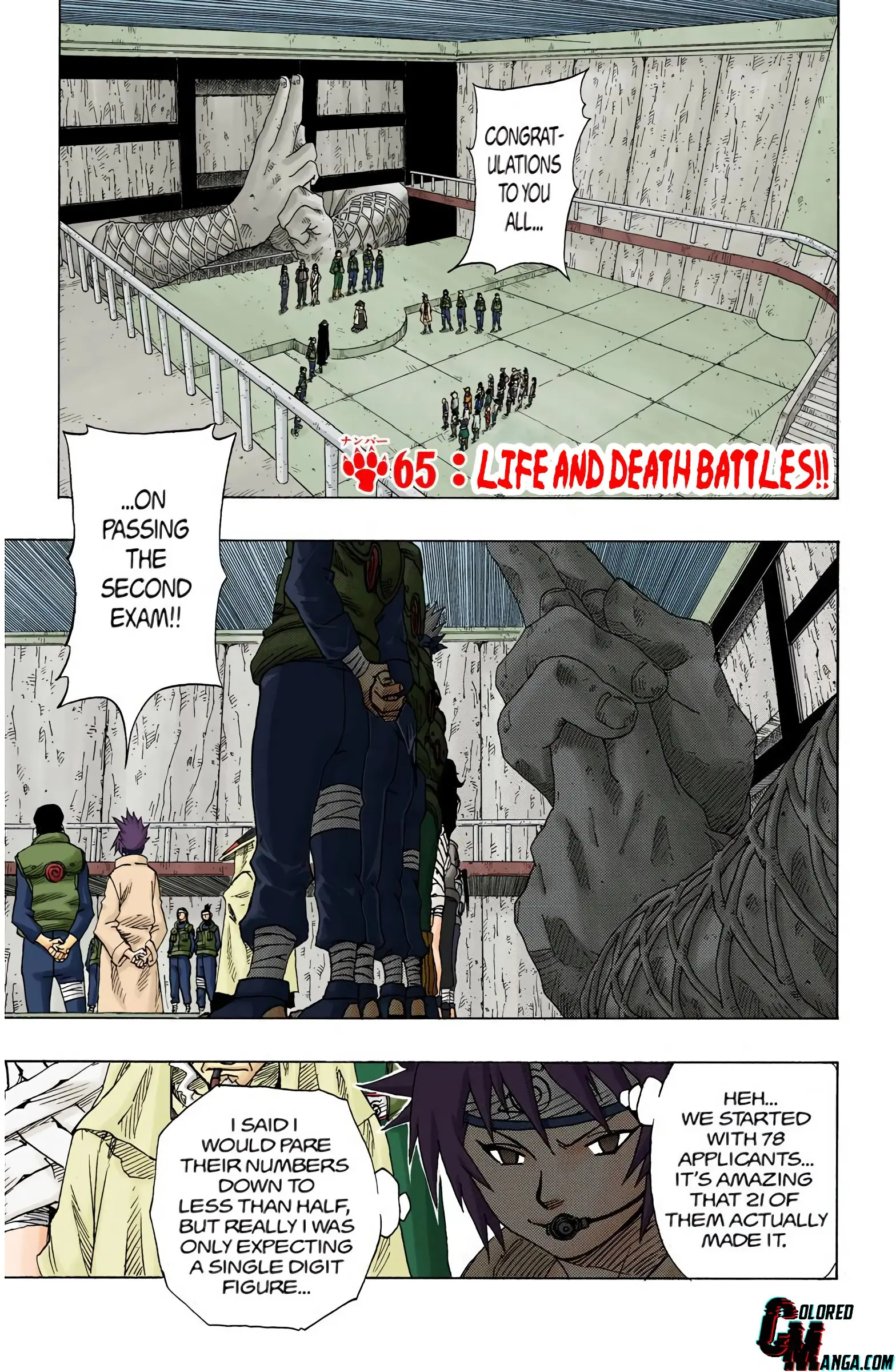 Naruto Colored Manga Online - Chapter 65 - Page 1
