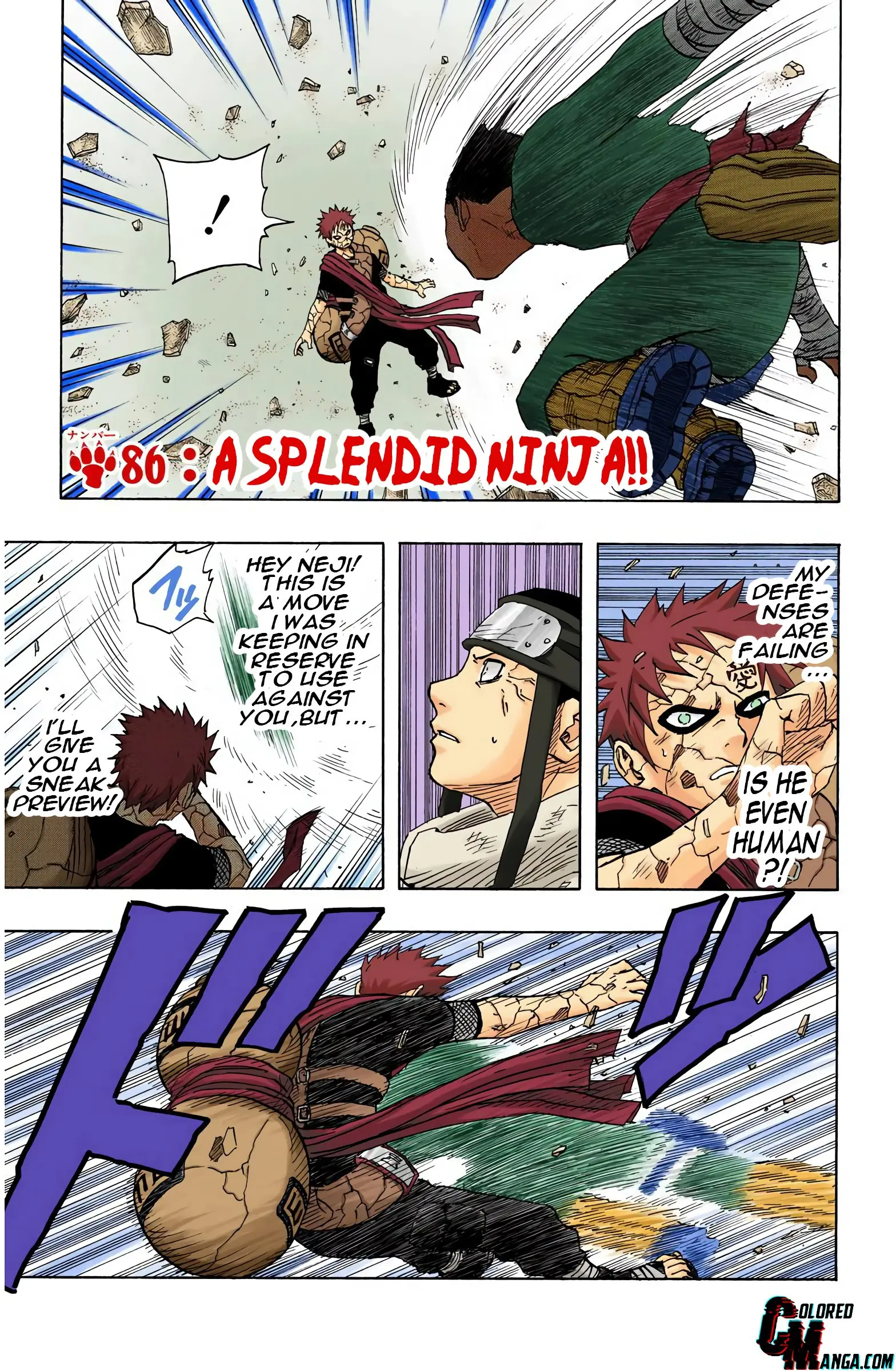 Naruto Colored Manga Online - Chapter 86 - Page 1