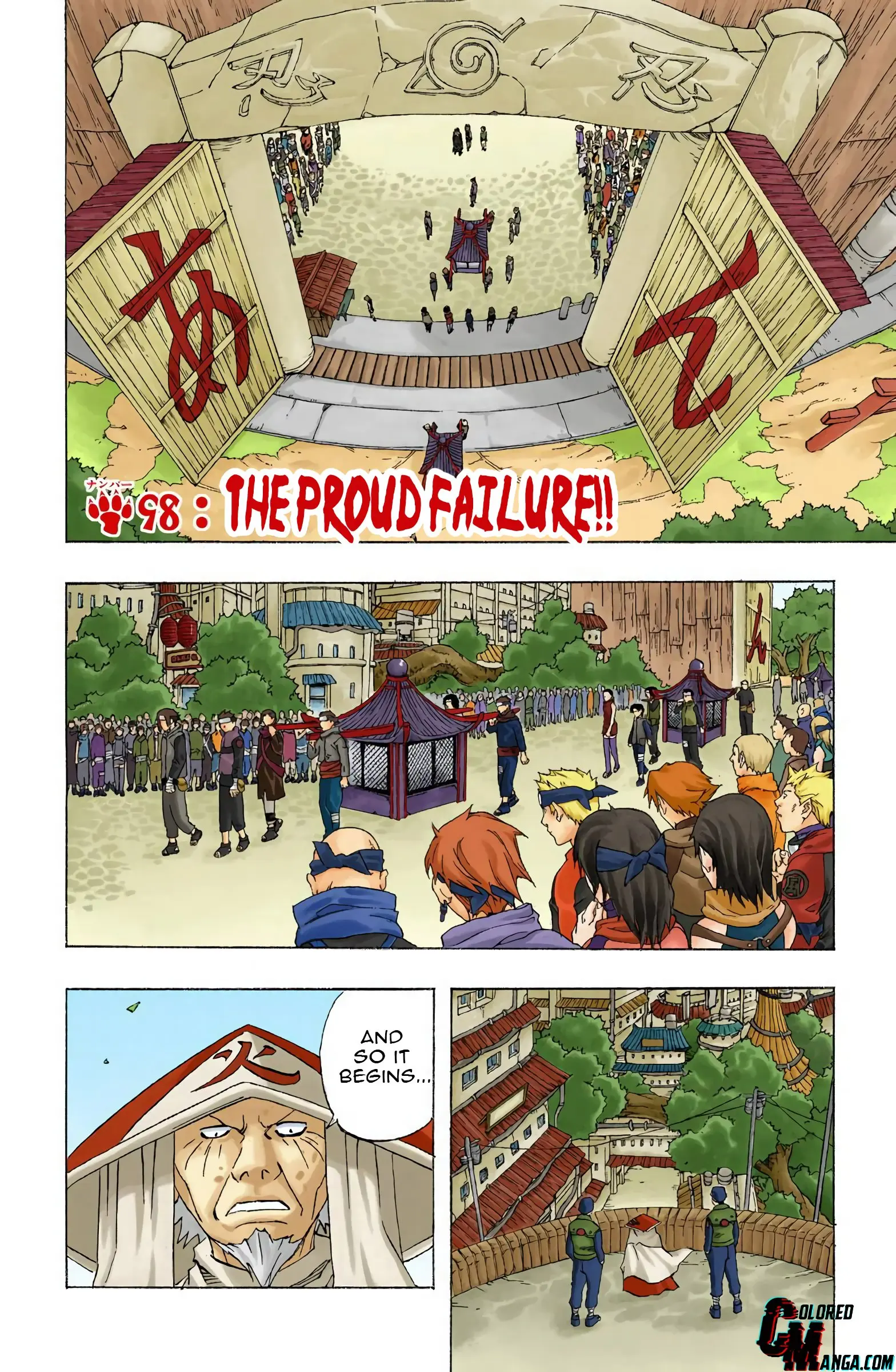 Naruto Colored Manga Online - Chapter 98 - Page 1