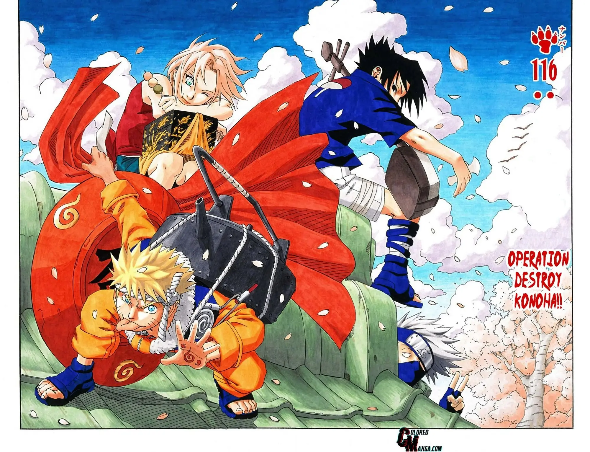 Naruto Colored Manga Online - Chapter 116 - Page 1