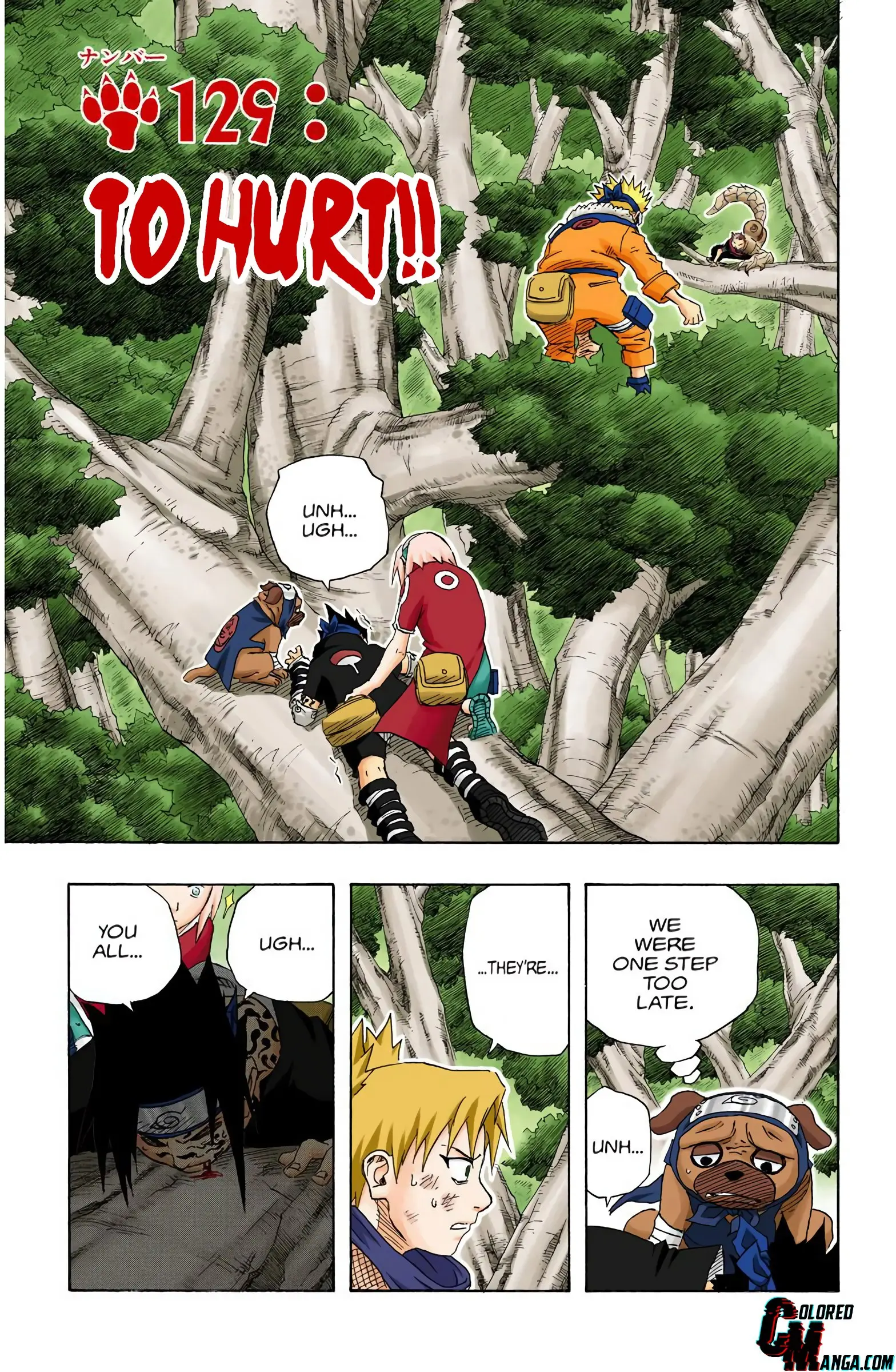 Naruto Colored Manga Online - Chapter 129 - Page 1
