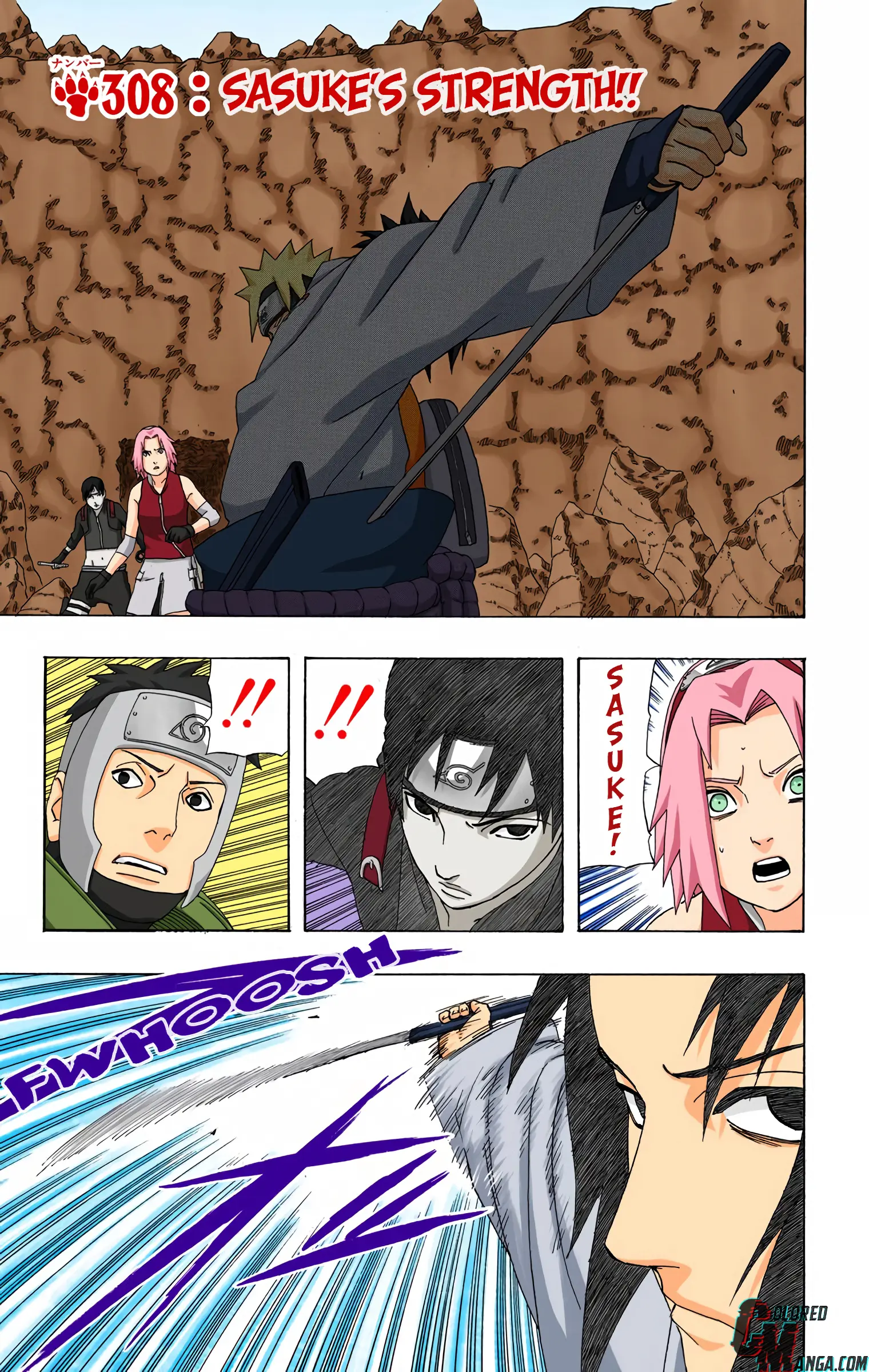 Naruto Colored Manga Online - Chapter 308 - Page 1