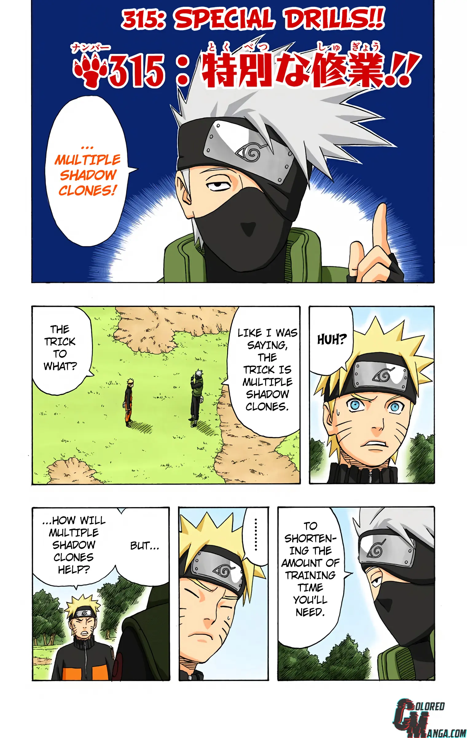 Naruto Colored Manga Online - Chapter 315 - Page 1