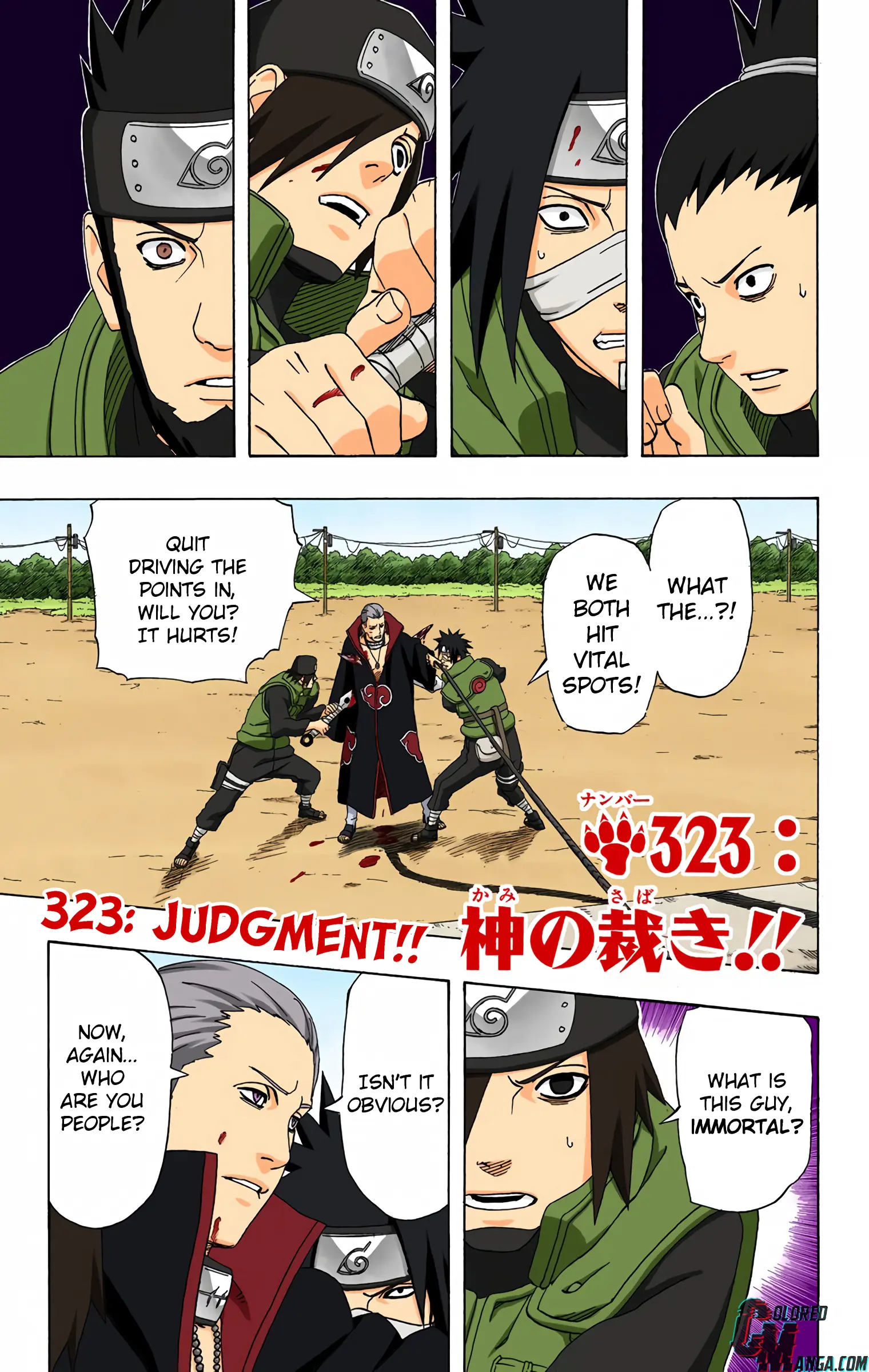 Naruto Colored Manga Online - Chapter 323 - Page 1