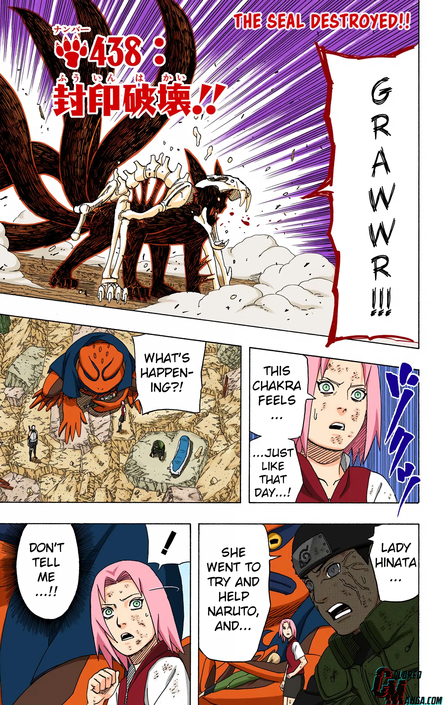 Naruto Colored Manga Online - Chapter 438 - Page 1