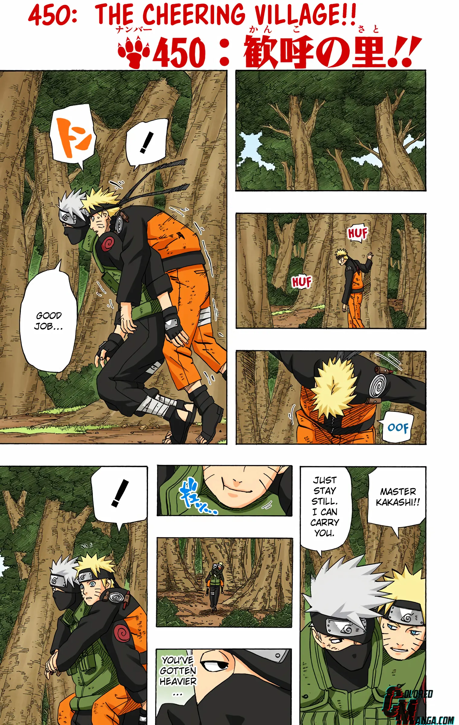 Naruto Colored Manga Online - Chapter 450 - Page 1