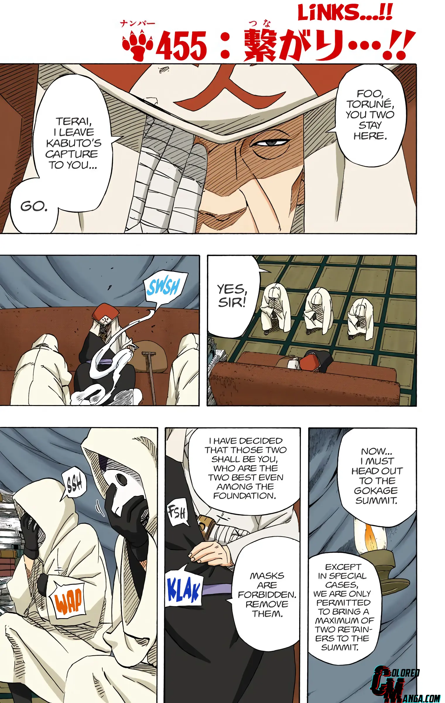 Naruto Colored Manga Online - Chapter 455 - Page 1