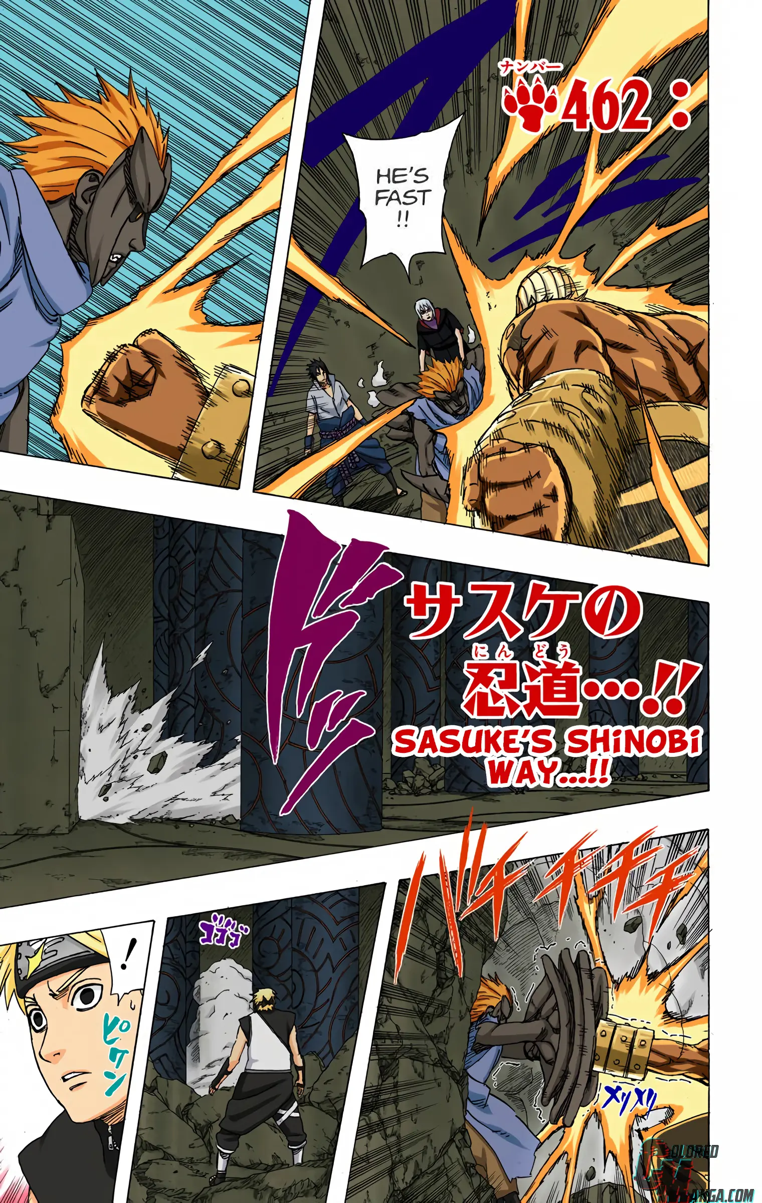 Naruto Colored Manga Online - Chapter 462 - Page 1