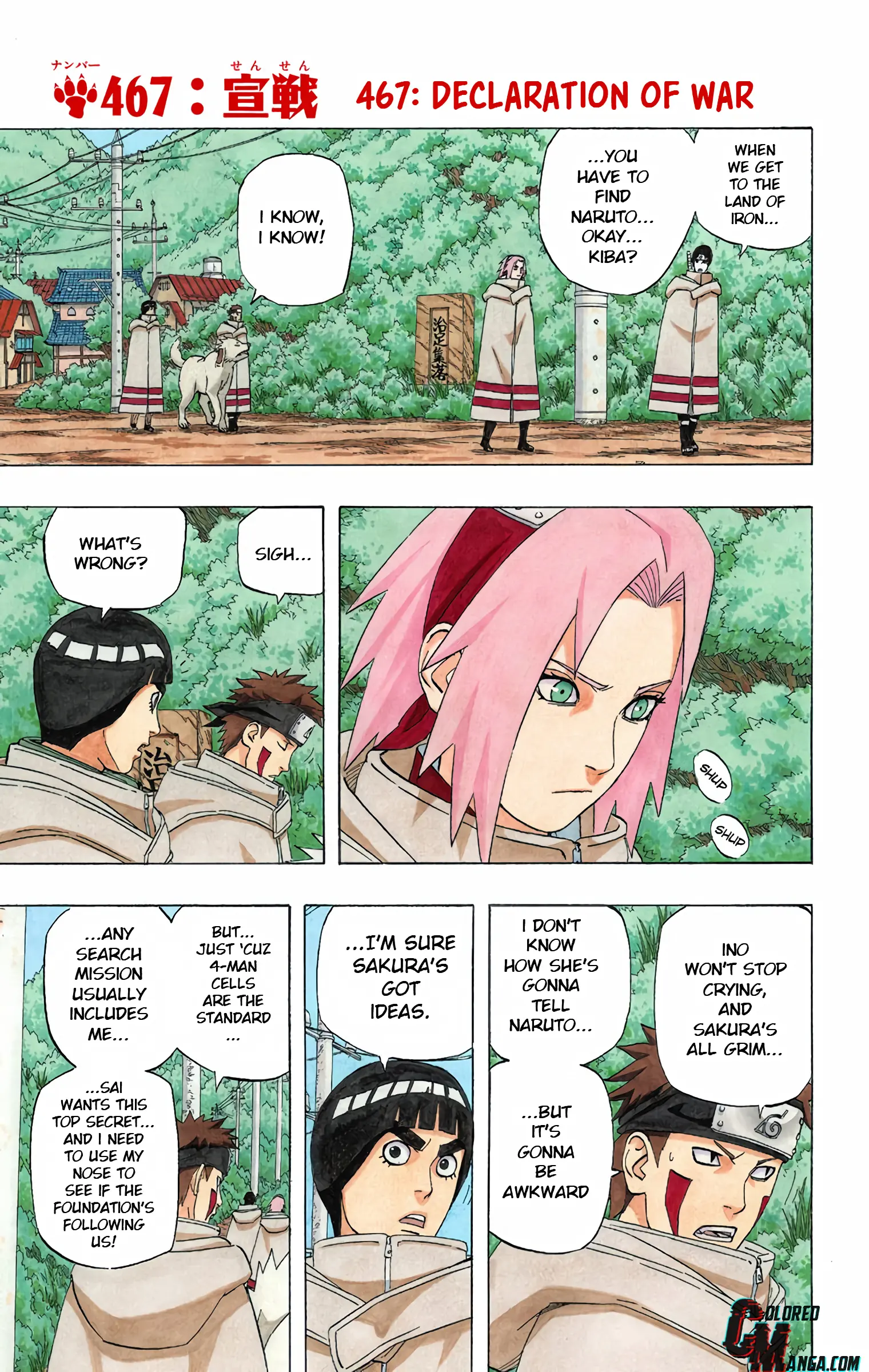 Naruto Colored Manga Online - Chapter 467 - Page 1