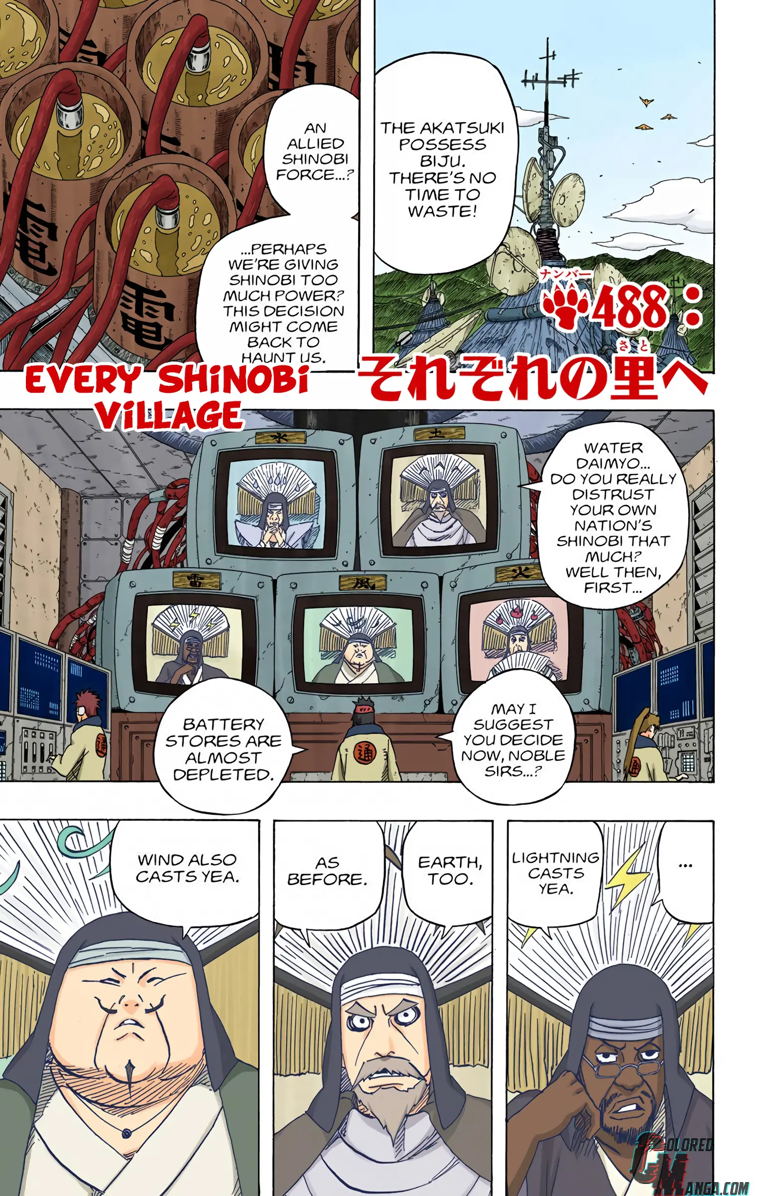 Naruto Colored Manga Online - Chapter 488 - Page 1