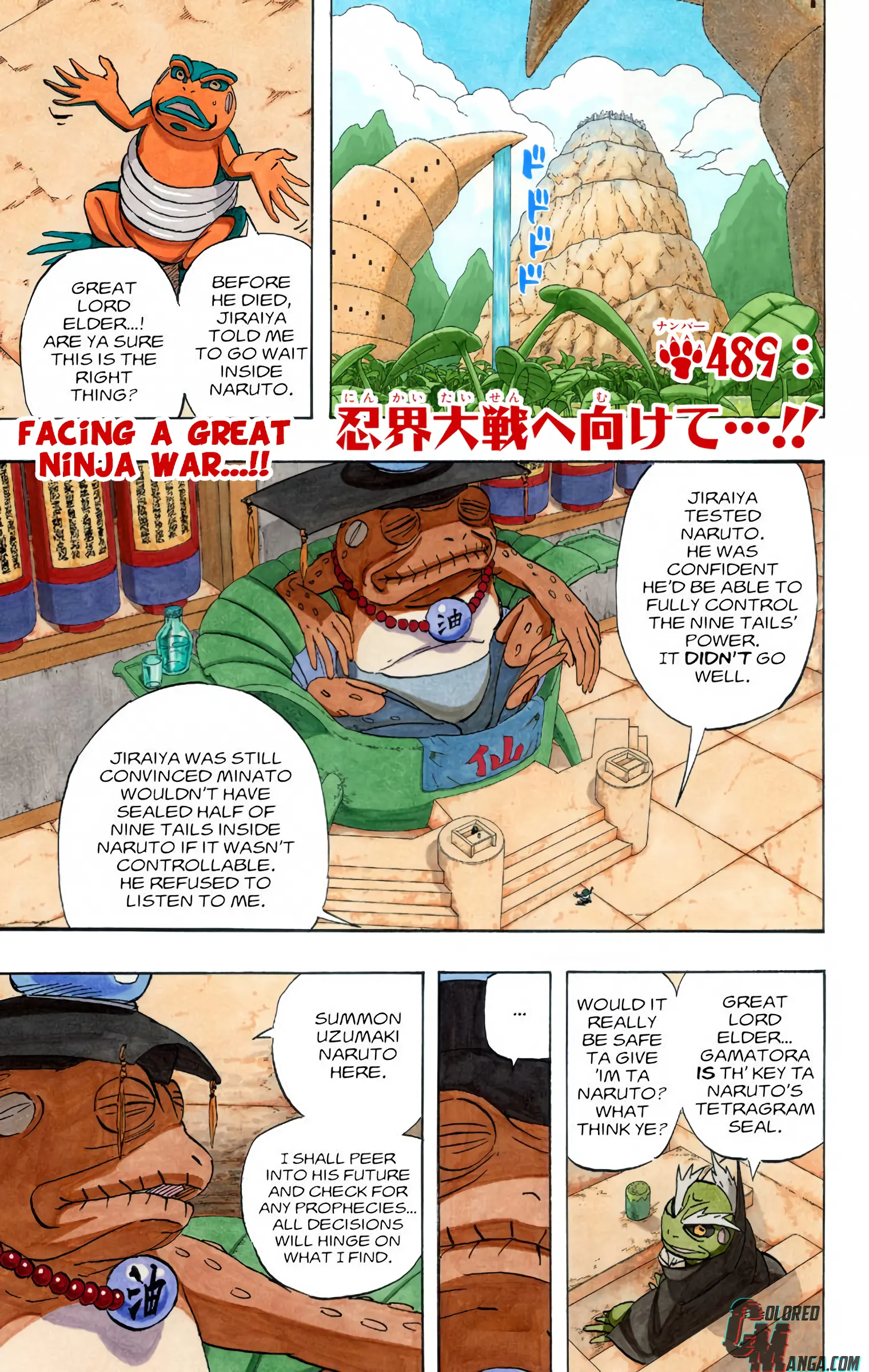 Naruto Colored Manga Online - Chapter 489 - Page 1