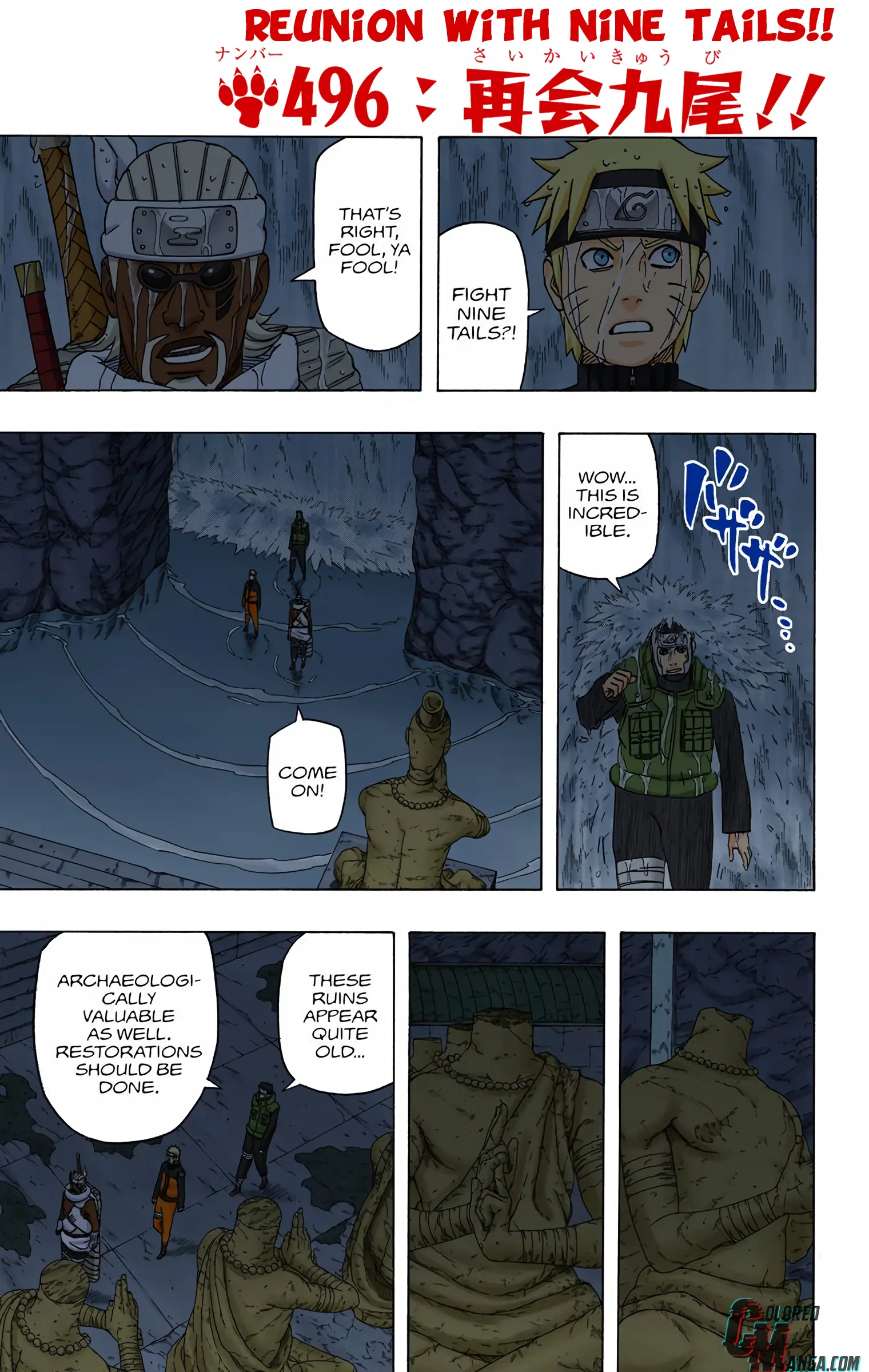 Naruto Colored Manga Online - Chapter 496 - Page 1