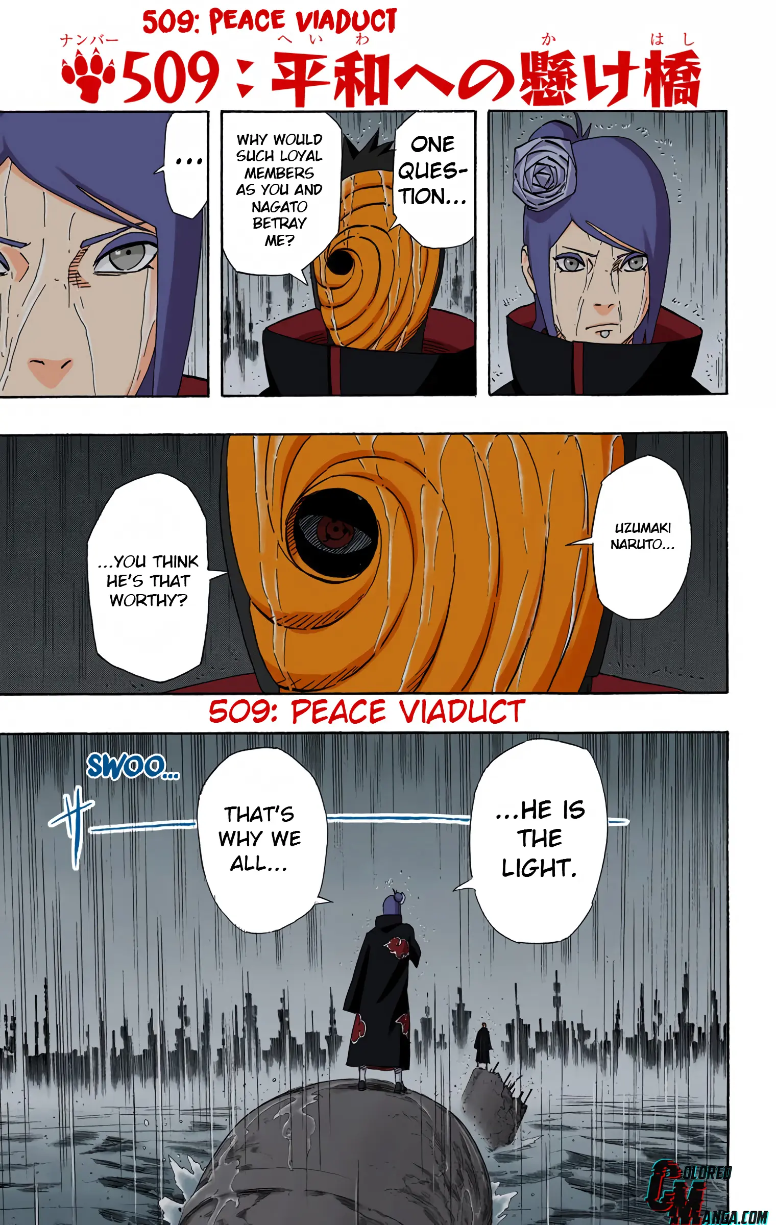 Naruto Colored Manga Online - Chapter 509 - Page 1