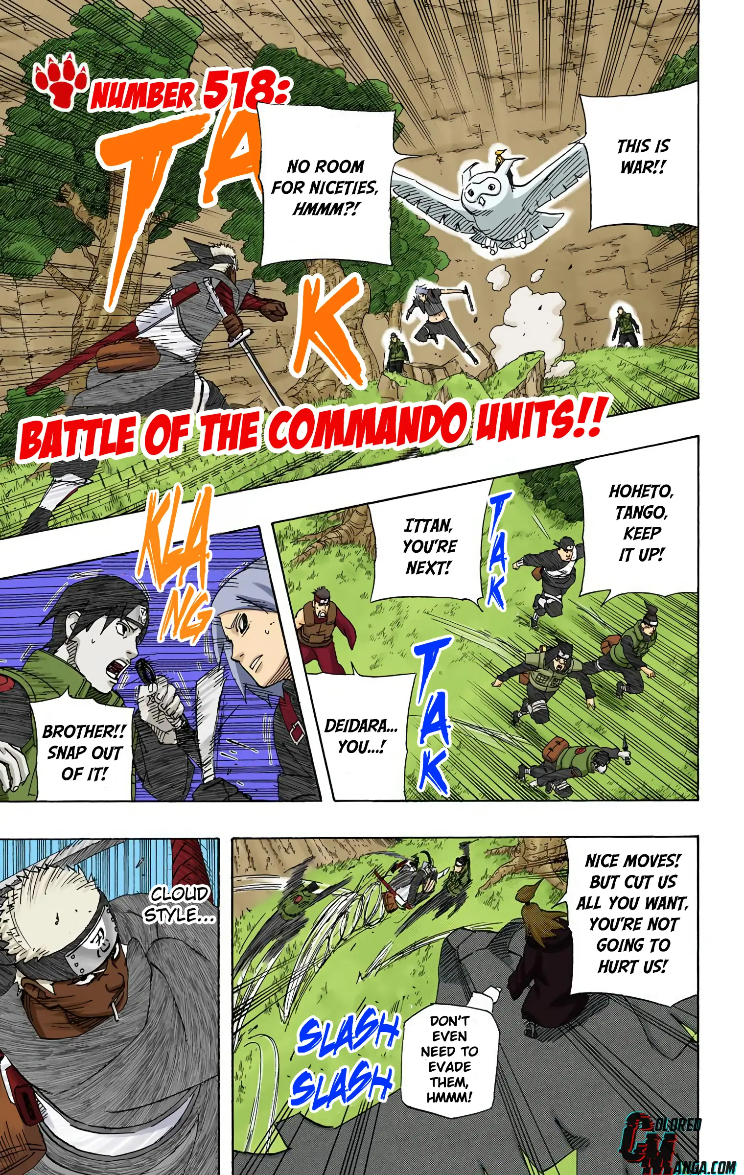 Naruto Colored Manga Online - Chapter 518 - Page 1
