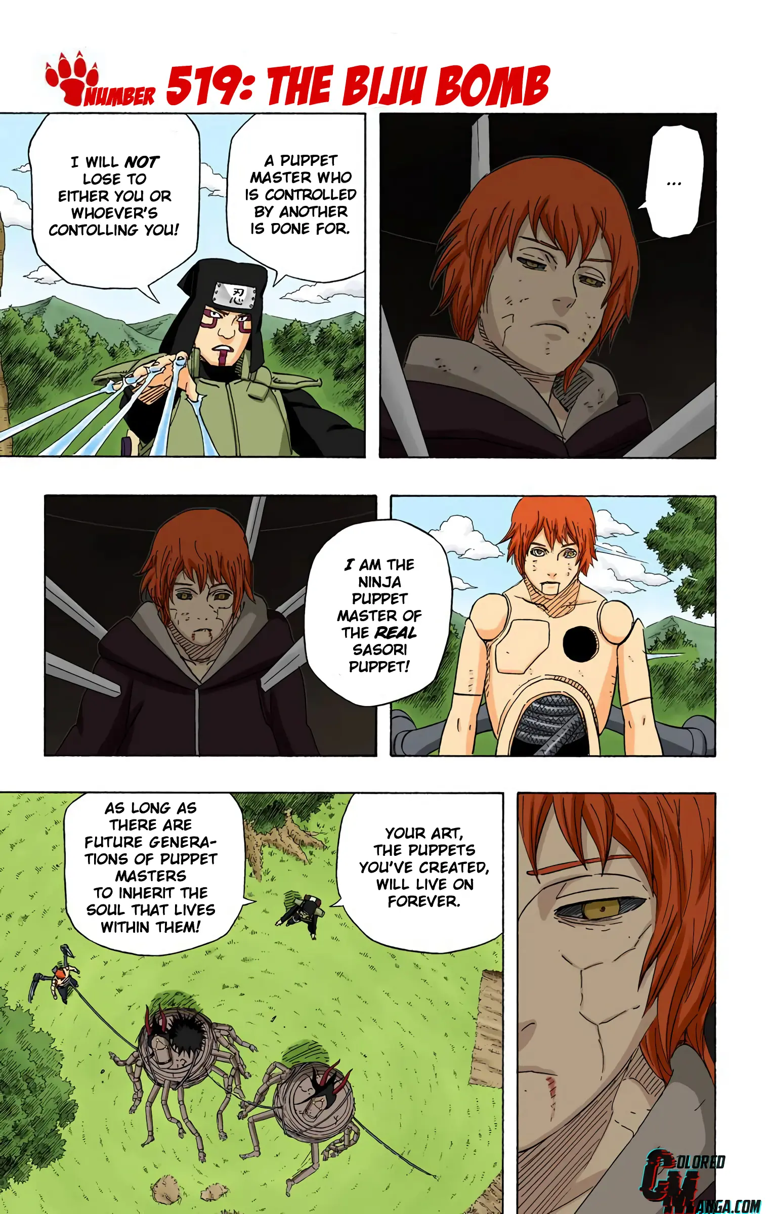 Naruto Colored Manga Online - Chapter 519 - Page 1
