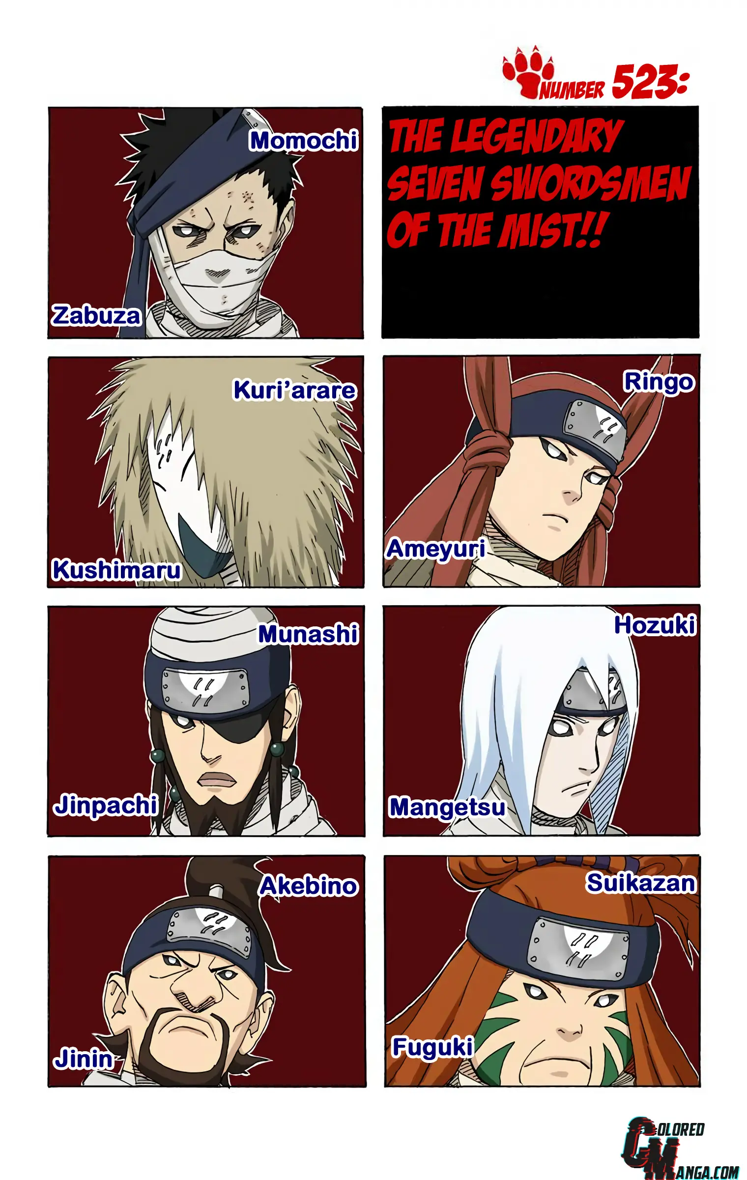Naruto Colored Manga Online - Chapter 523 - Page 1