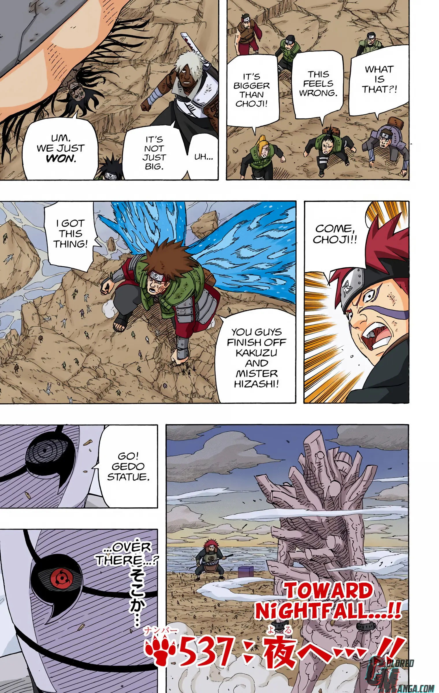 Naruto Colored Manga Online - Chapter 537 - Page 1