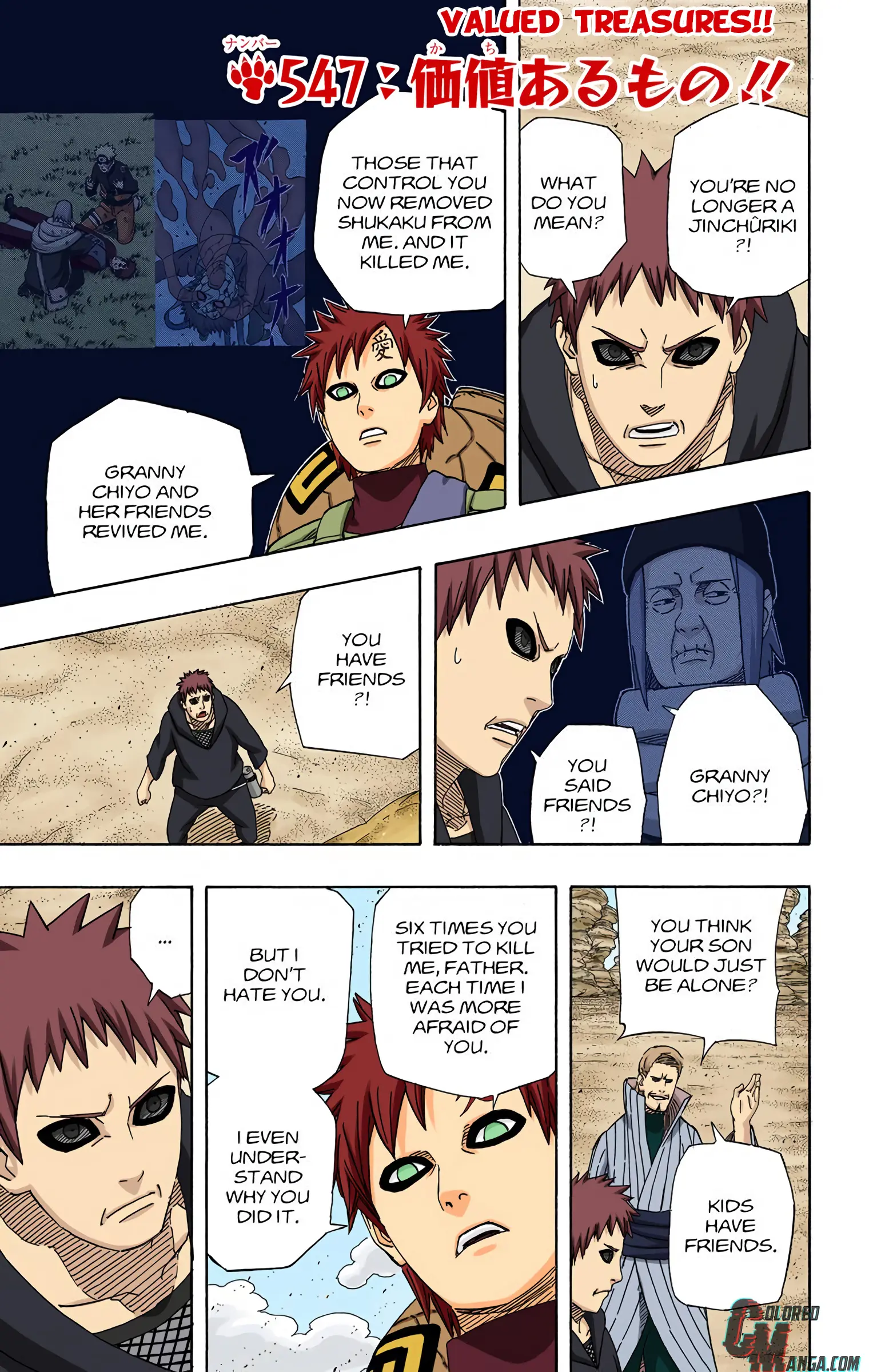 Naruto Colored Manga Online - Chapter 547 - Page 1