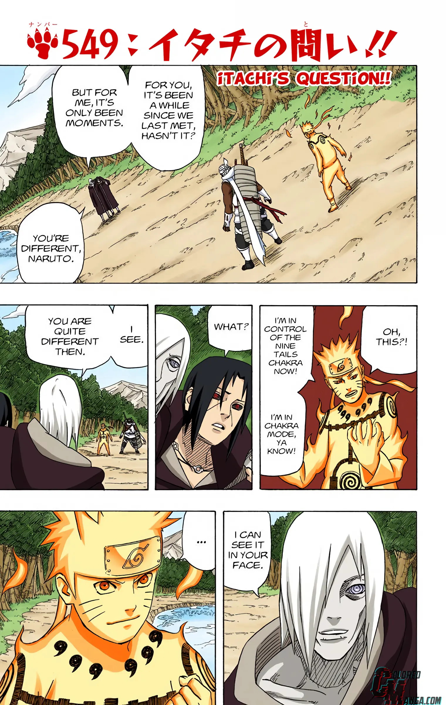 Naruto Colored Manga Online - Chapter 549 - Page 1