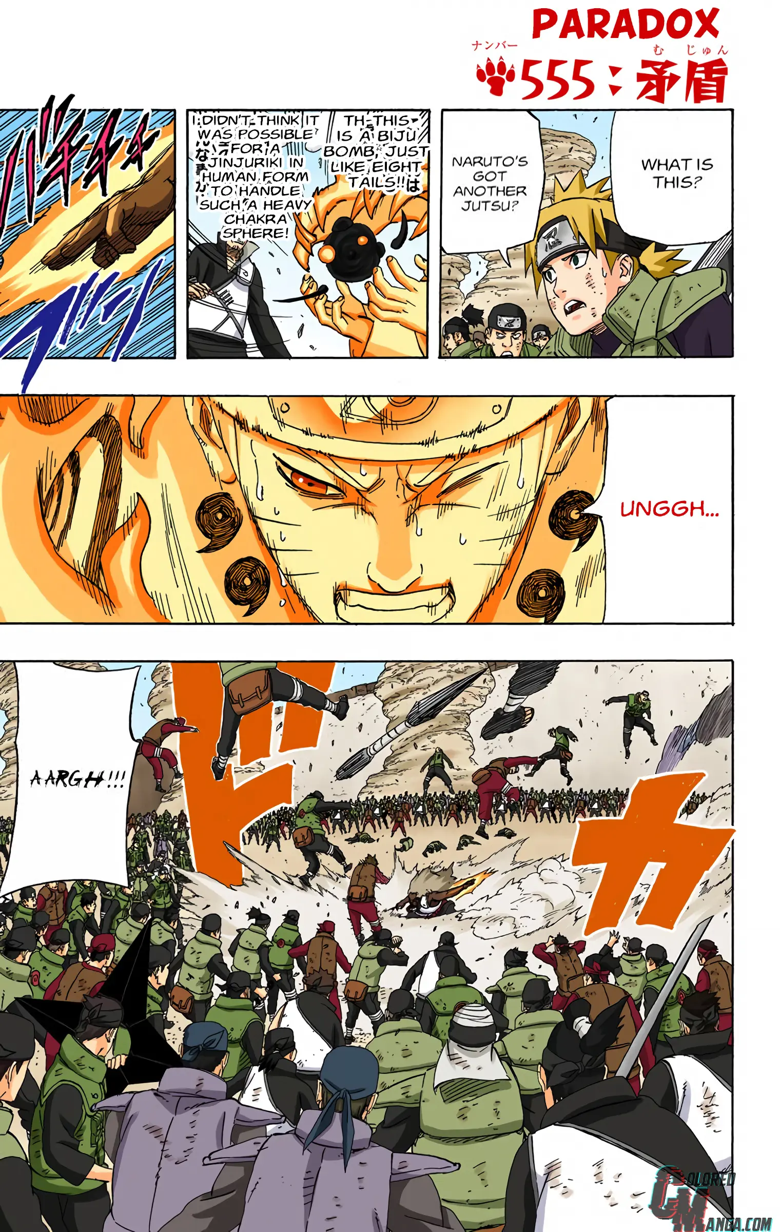 Naruto Colored Manga Online - Chapter 555 - Page 1