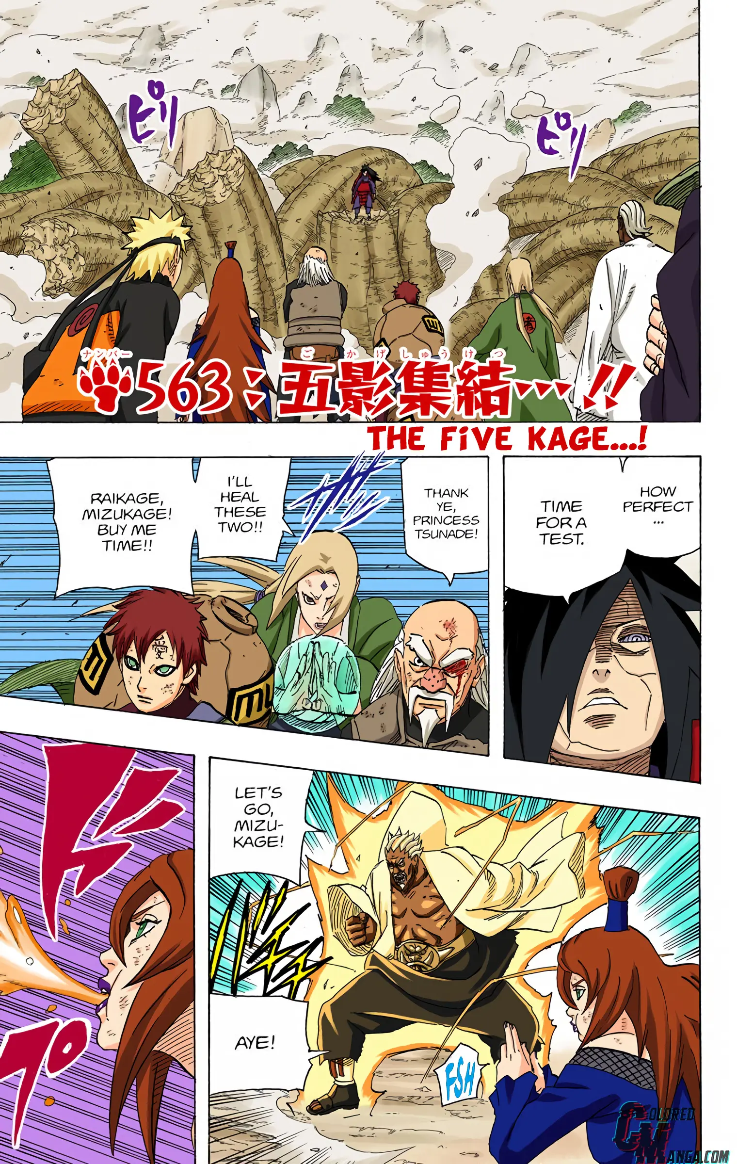 Naruto Colored Manga Online - Chapter 563 - Page 1