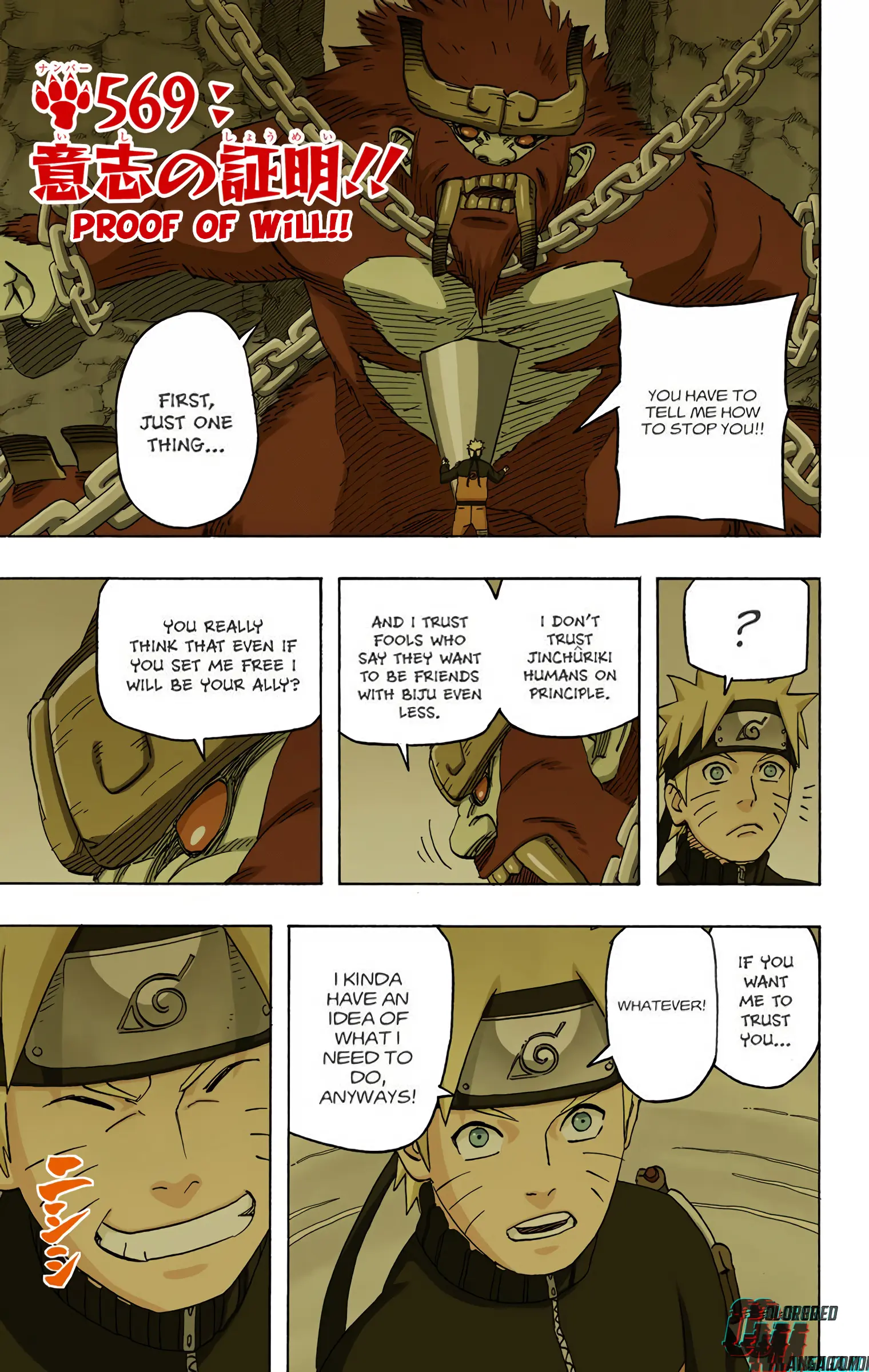 Naruto Colored Manga Online - Chapter 569 - Page 1