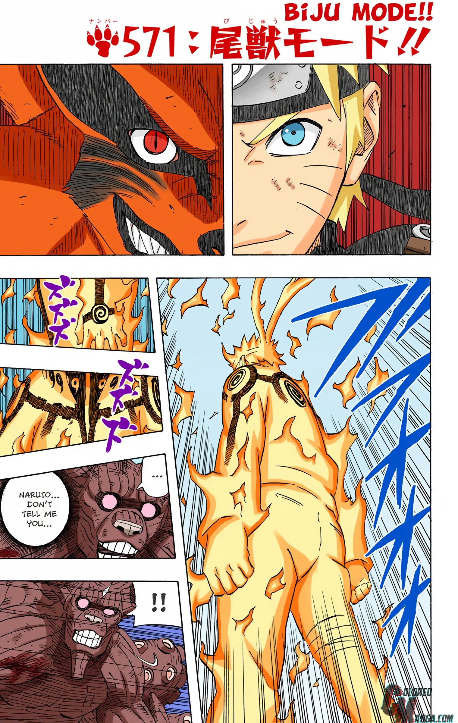 Naruto Colored Manga Online - Chapter 571 - Page 1