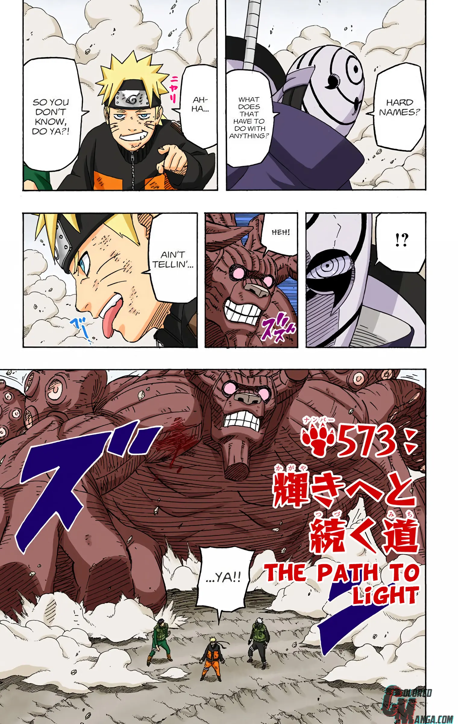 Naruto Colored Manga Online - Chapter 573 - Page 1