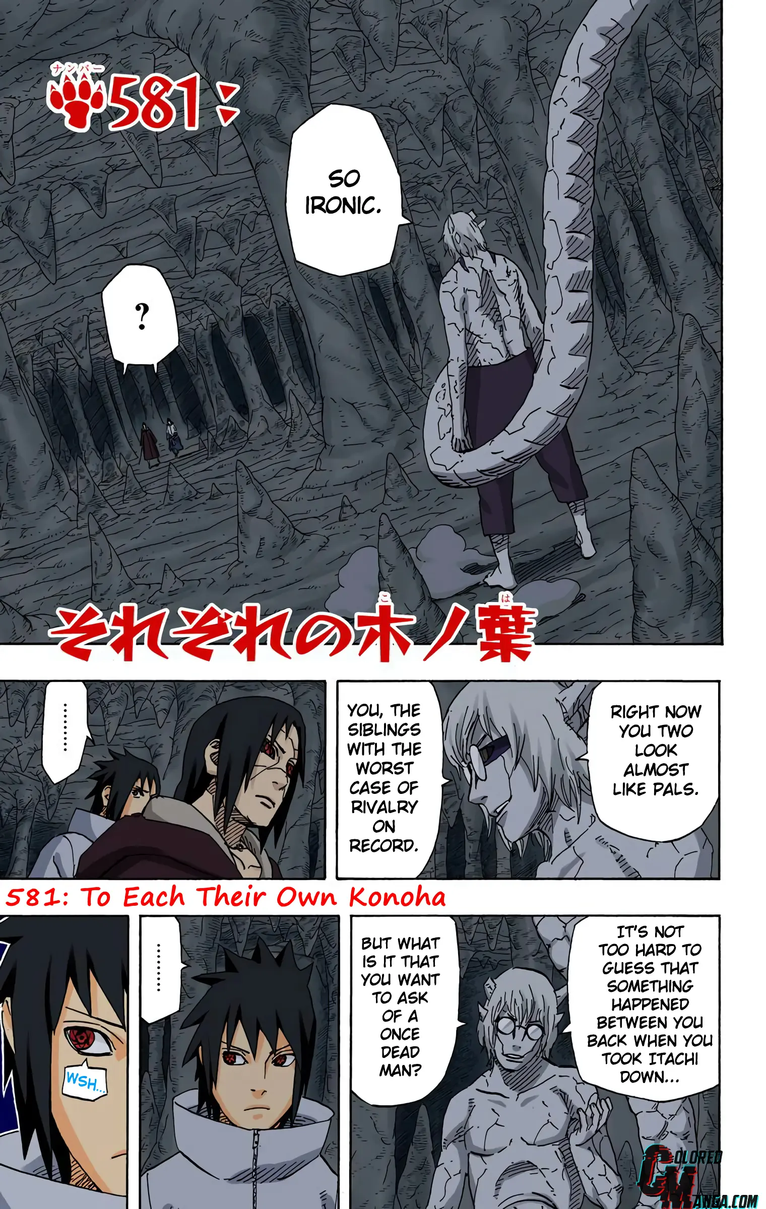 Naruto Colored Manga Online - Chapter 581 - Page 1
