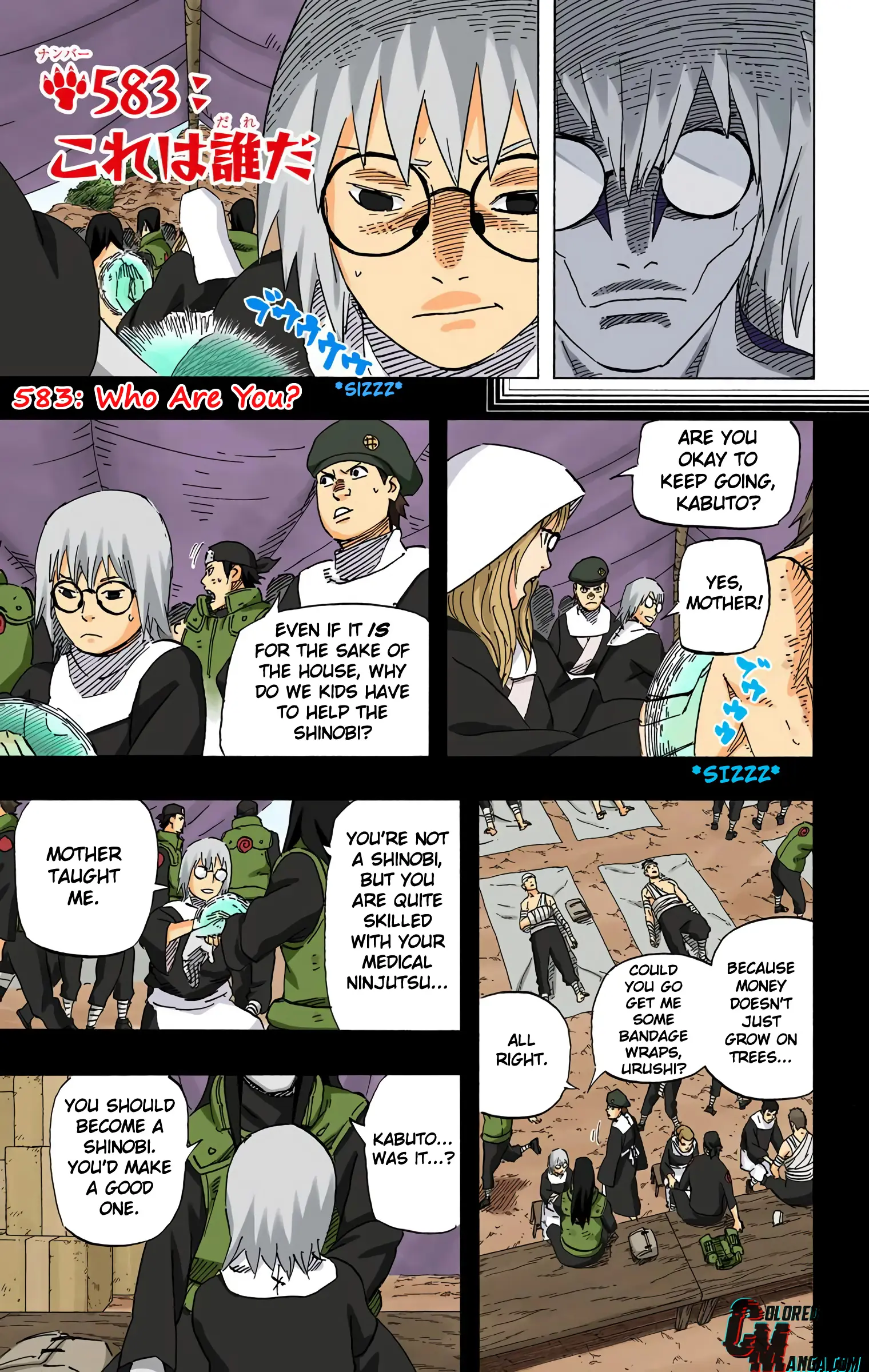 Naruto Colored Manga Online - Chapter 583 - Page 1