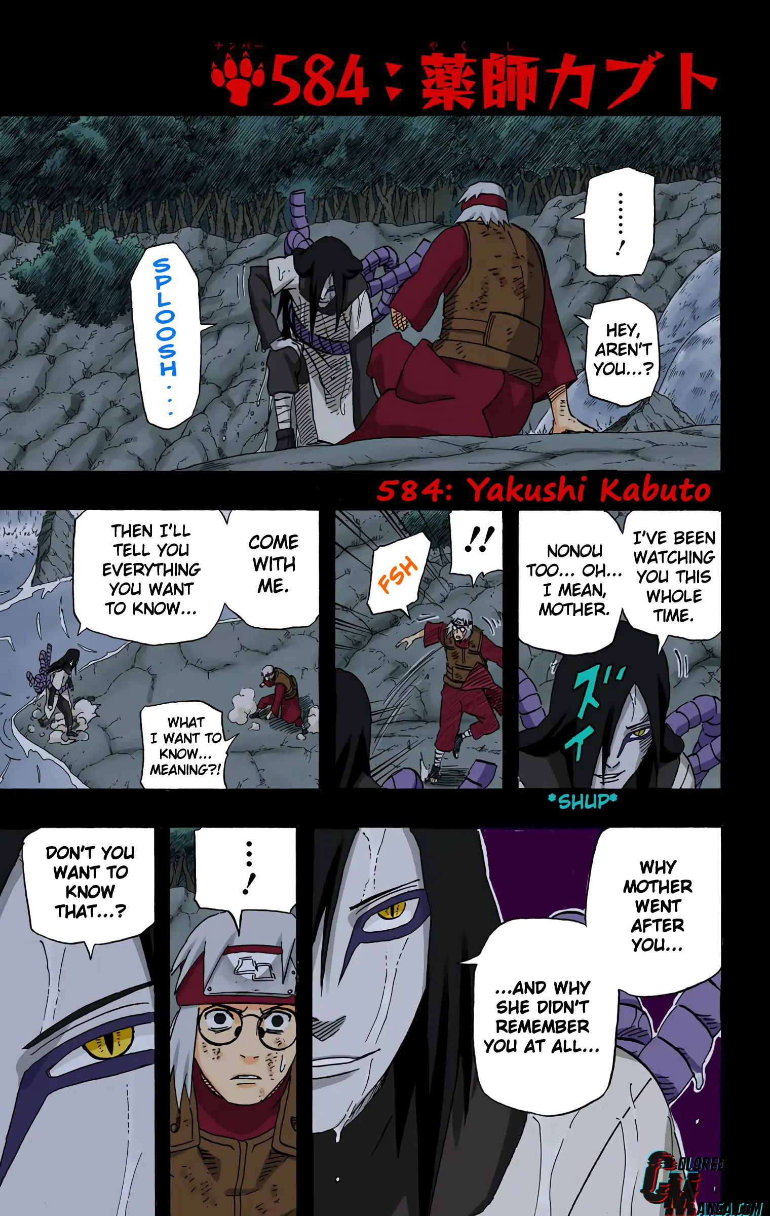 Naruto Colored Manga Online - Chapter 584 - Page 1