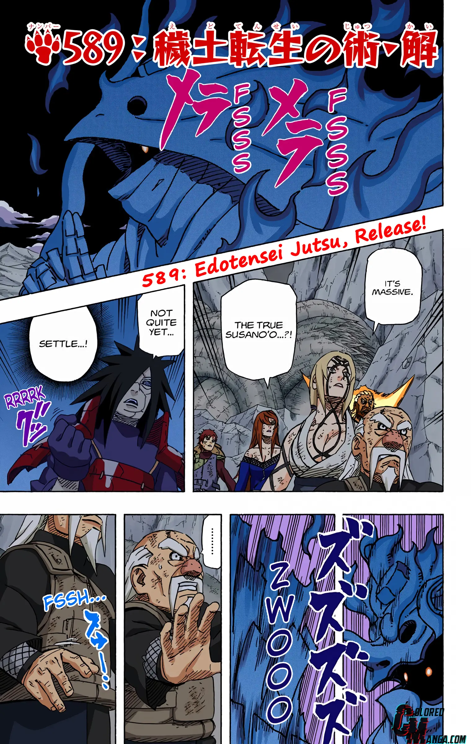 Naruto Colored Manga Online - Chapter 589 - Page 1