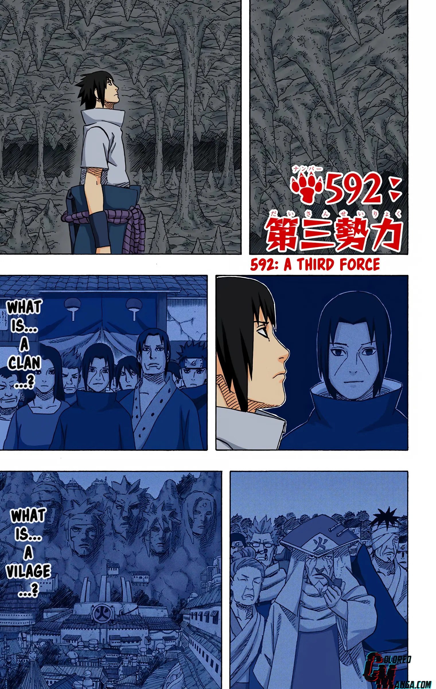 Naruto Colored Manga Online - Chapter 592 - Page 1