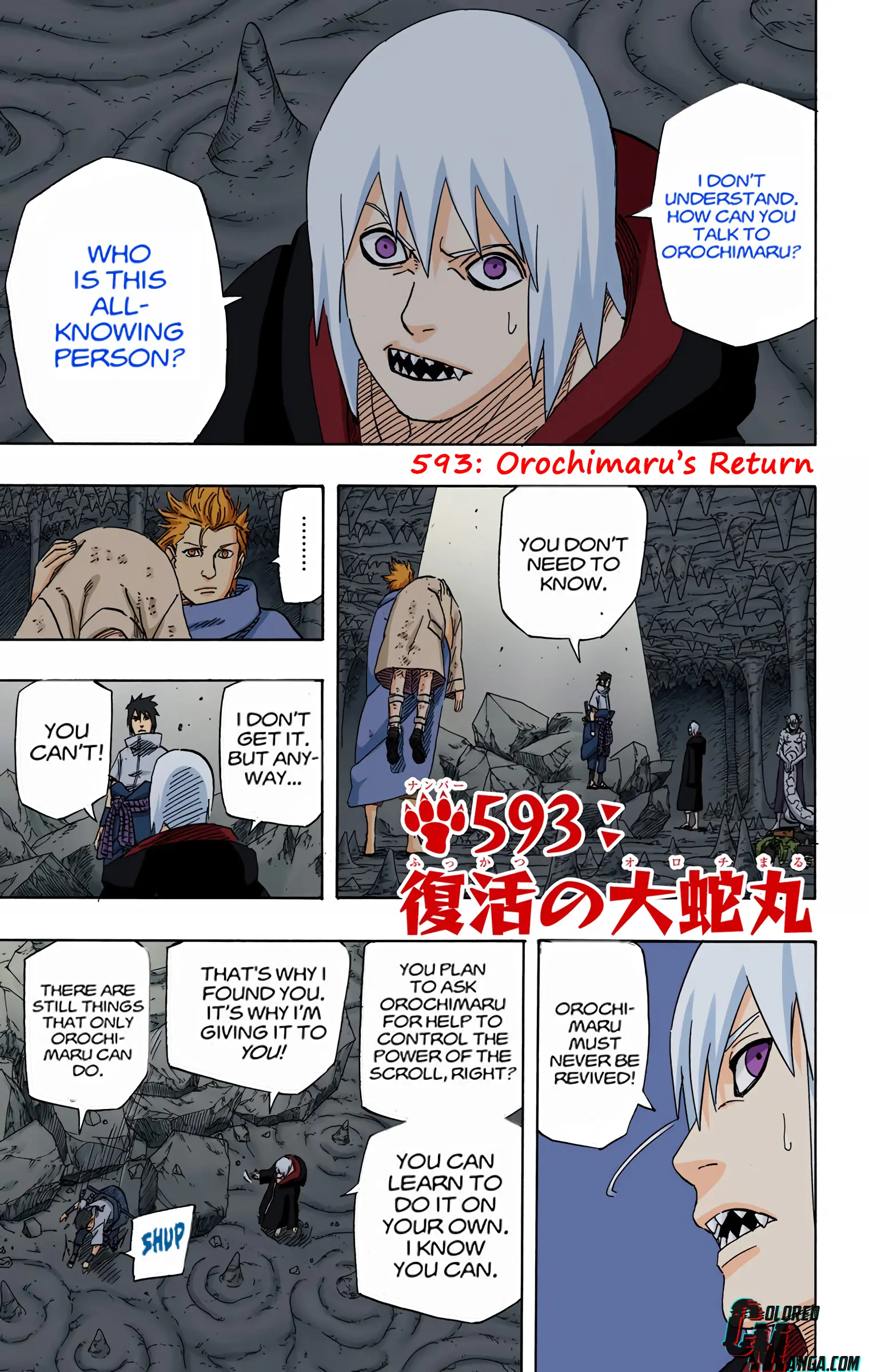 Naruto Colored Manga Online - Chapter 593 - Page 1