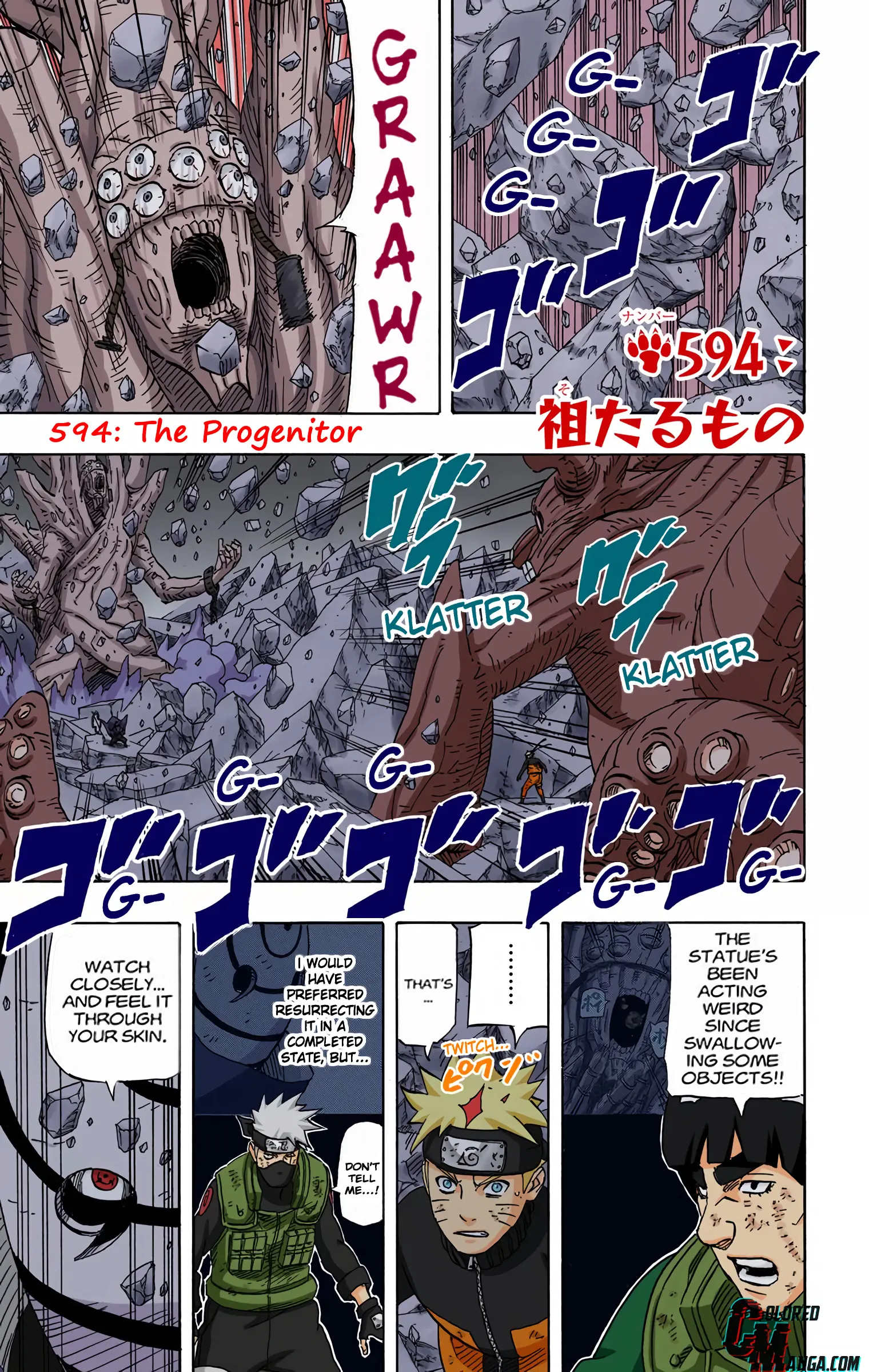 Naruto Colored Manga Online - Chapter 594 - Page 1