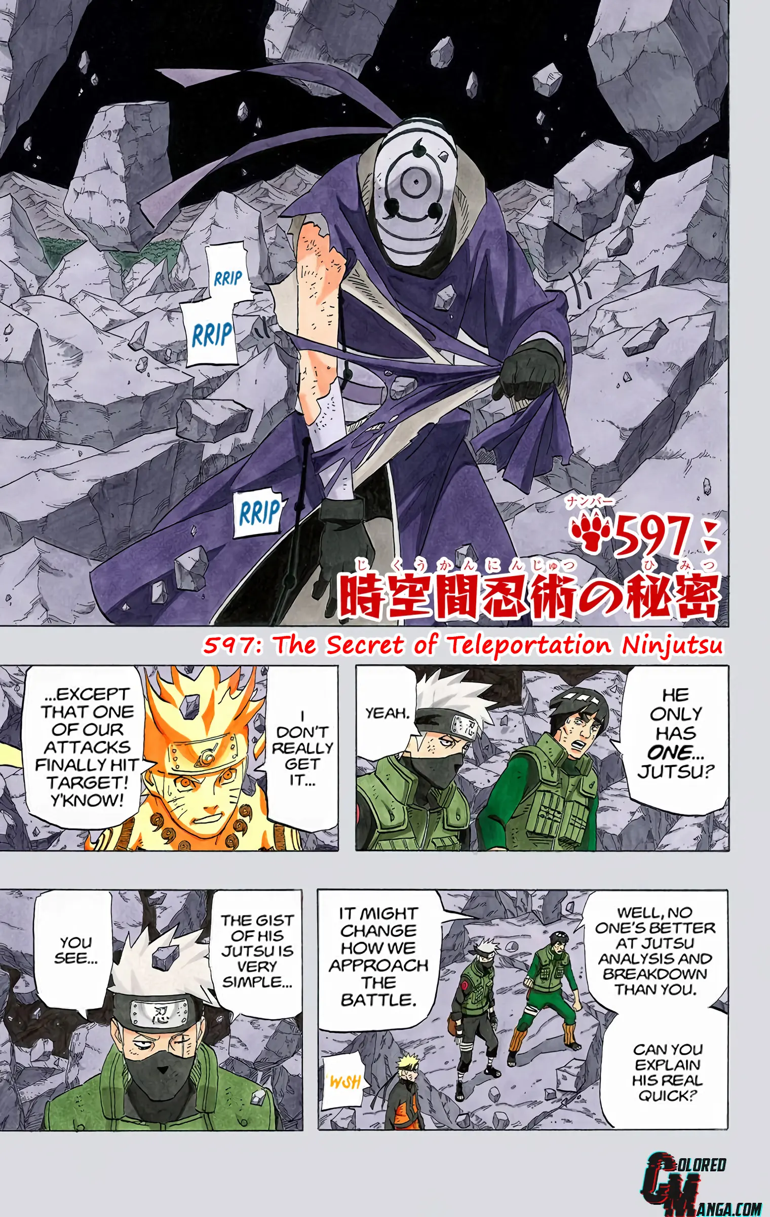 Naruto Colored Manga Online - Chapter 597 - Page 1