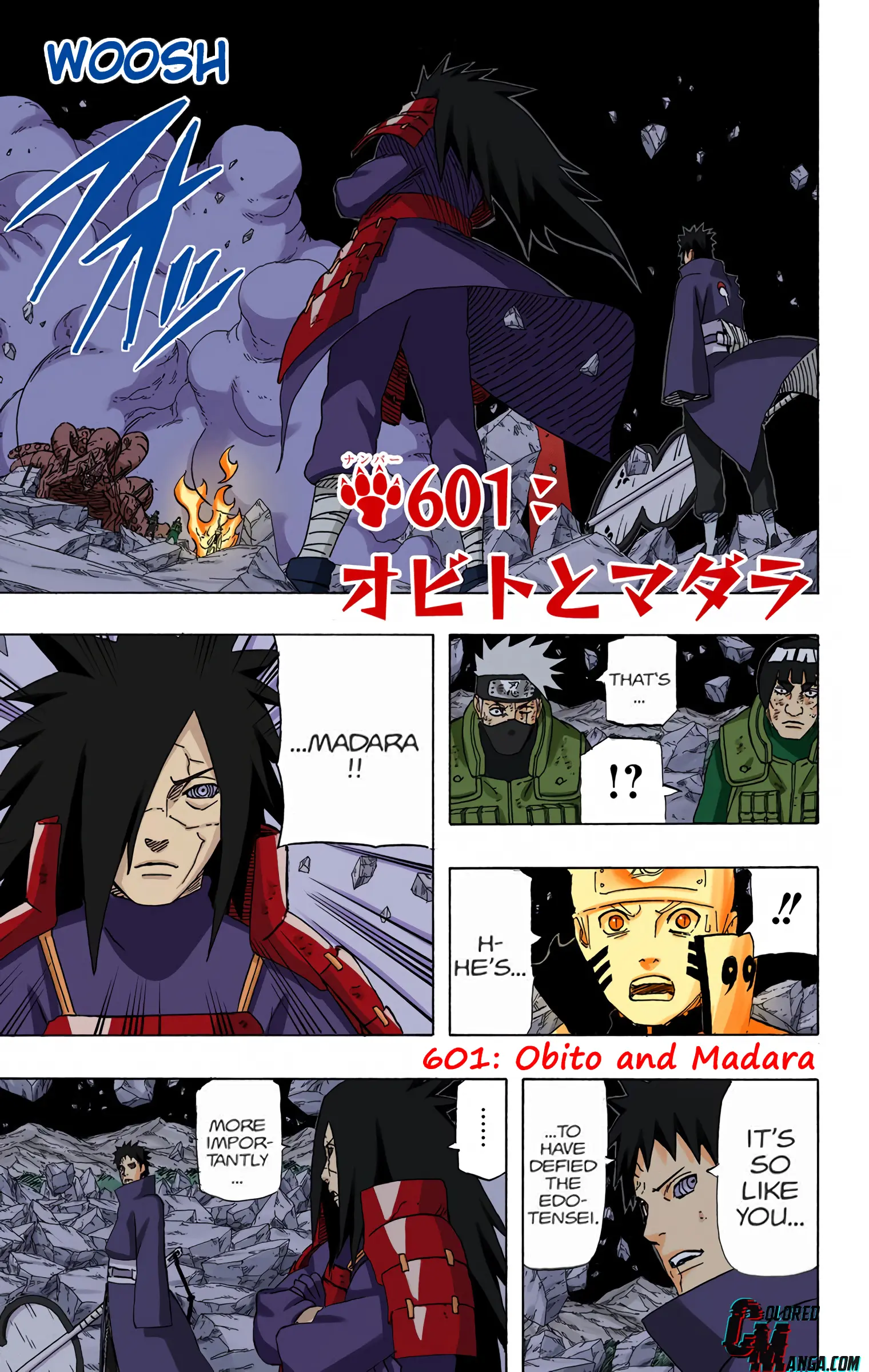 Naruto Colored Manga Online - Chapter 601 - Page 1