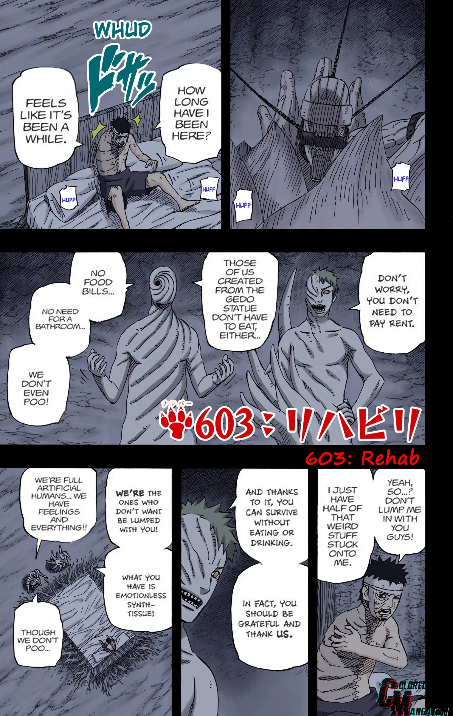 Naruto Colored Manga Online - Chapter 603 - Page 1