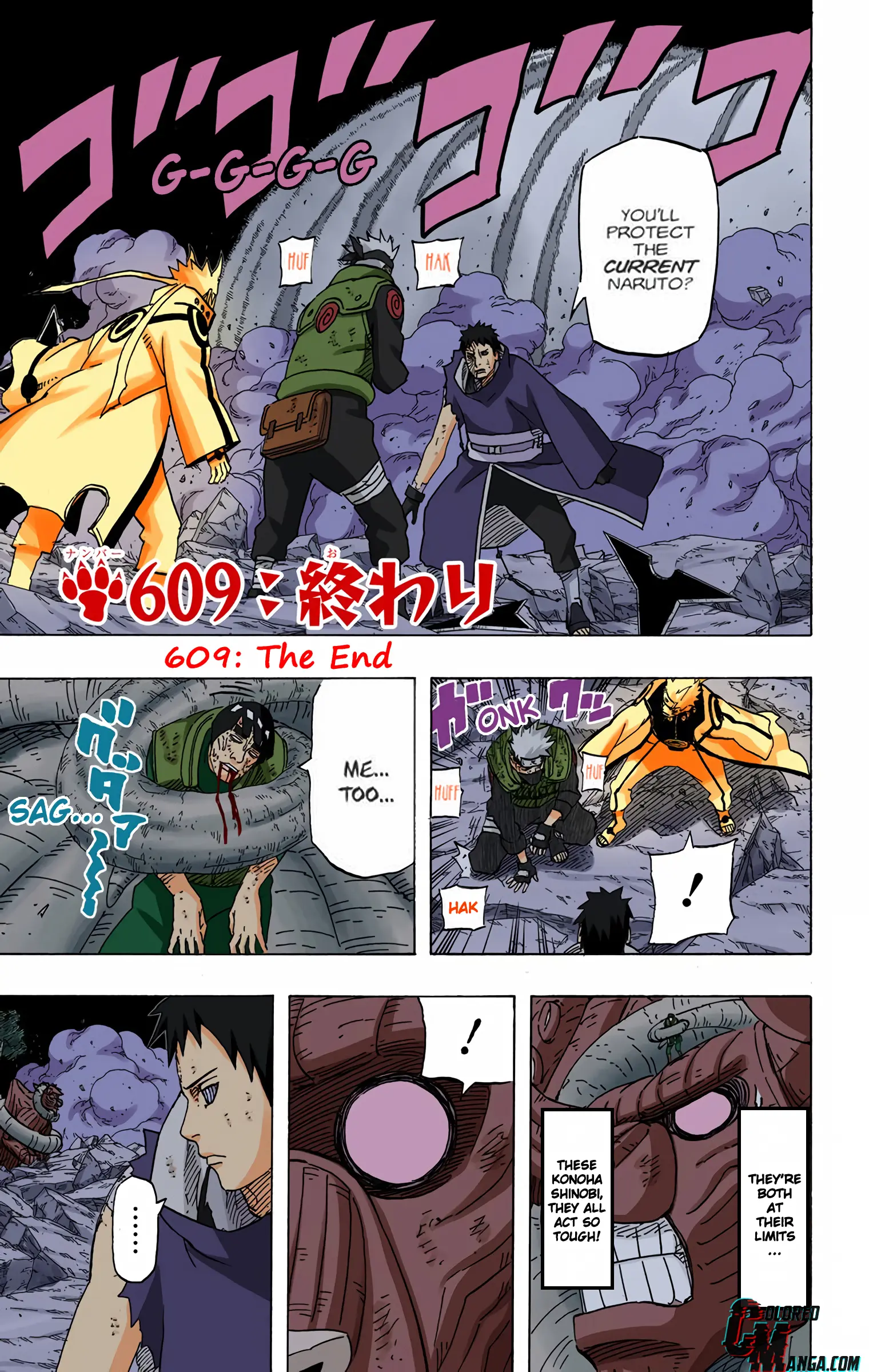Naruto Colored Manga Online - Chapter 609 - Page 1