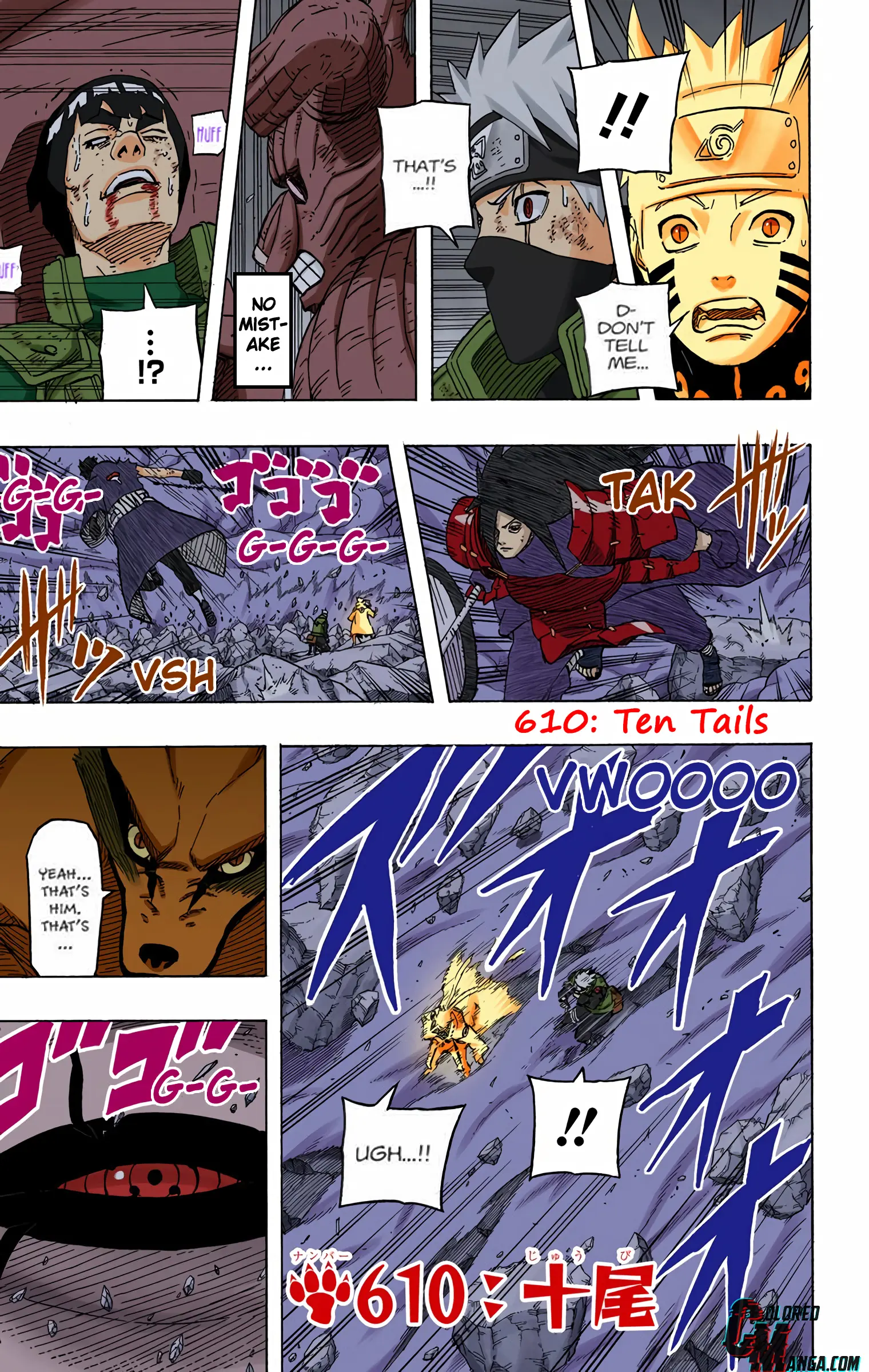 Naruto Colored Manga Online - Chapter 610 - Page 1