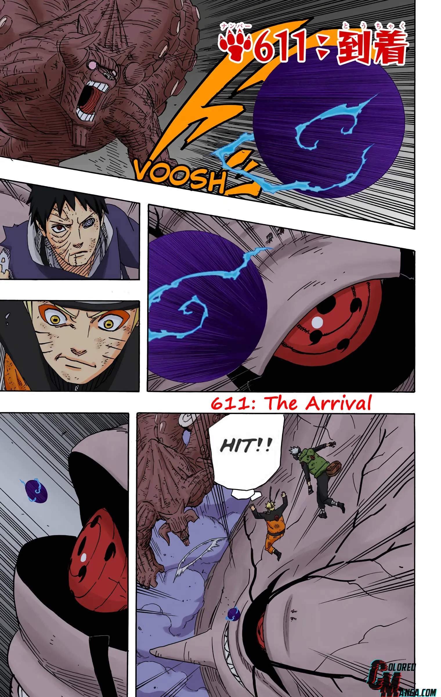 Naruto Colored Manga Online - Chapter 611 - Page 1