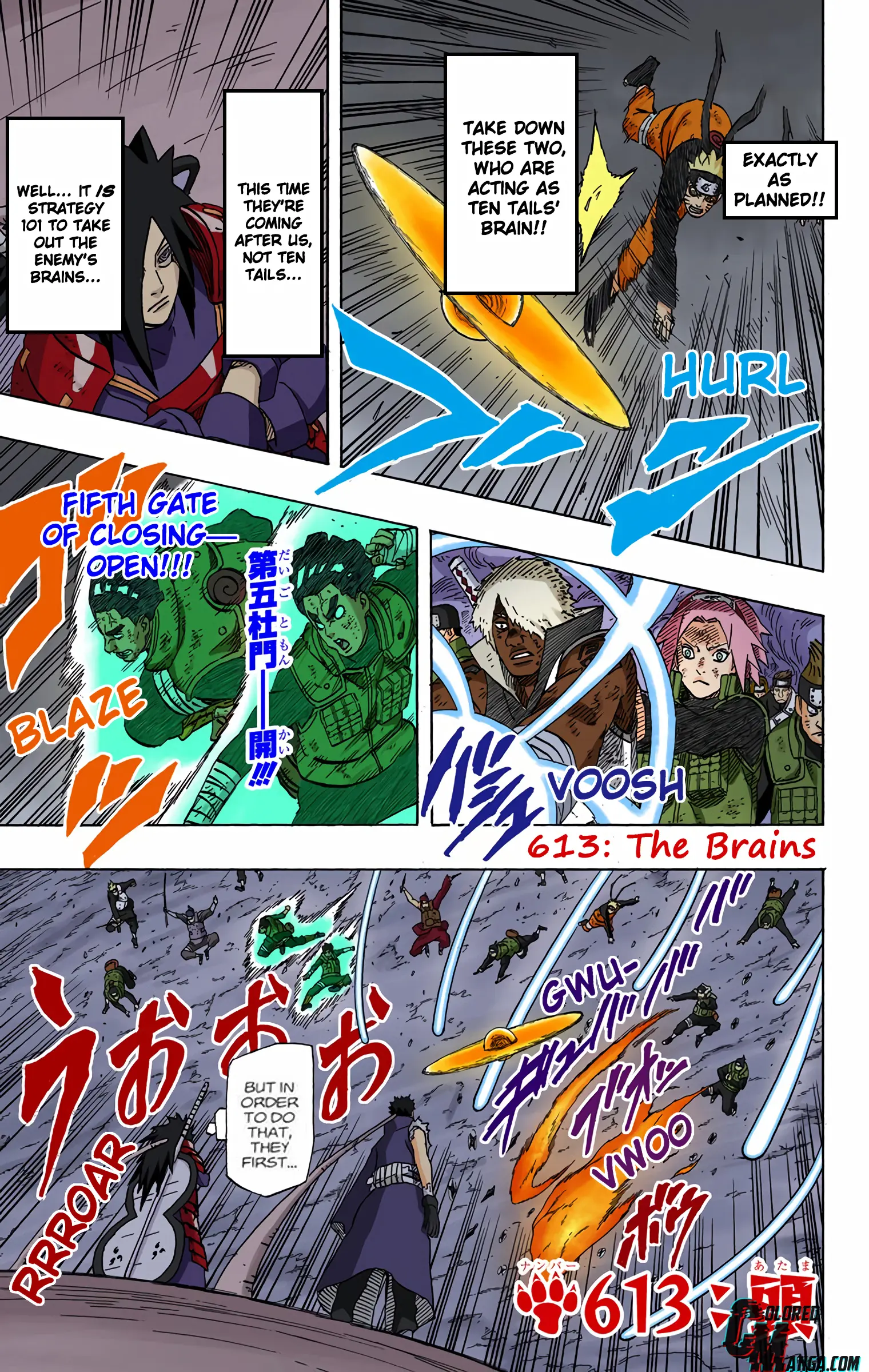 Naruto Colored Manga Online - Chapter 613 - Page 1