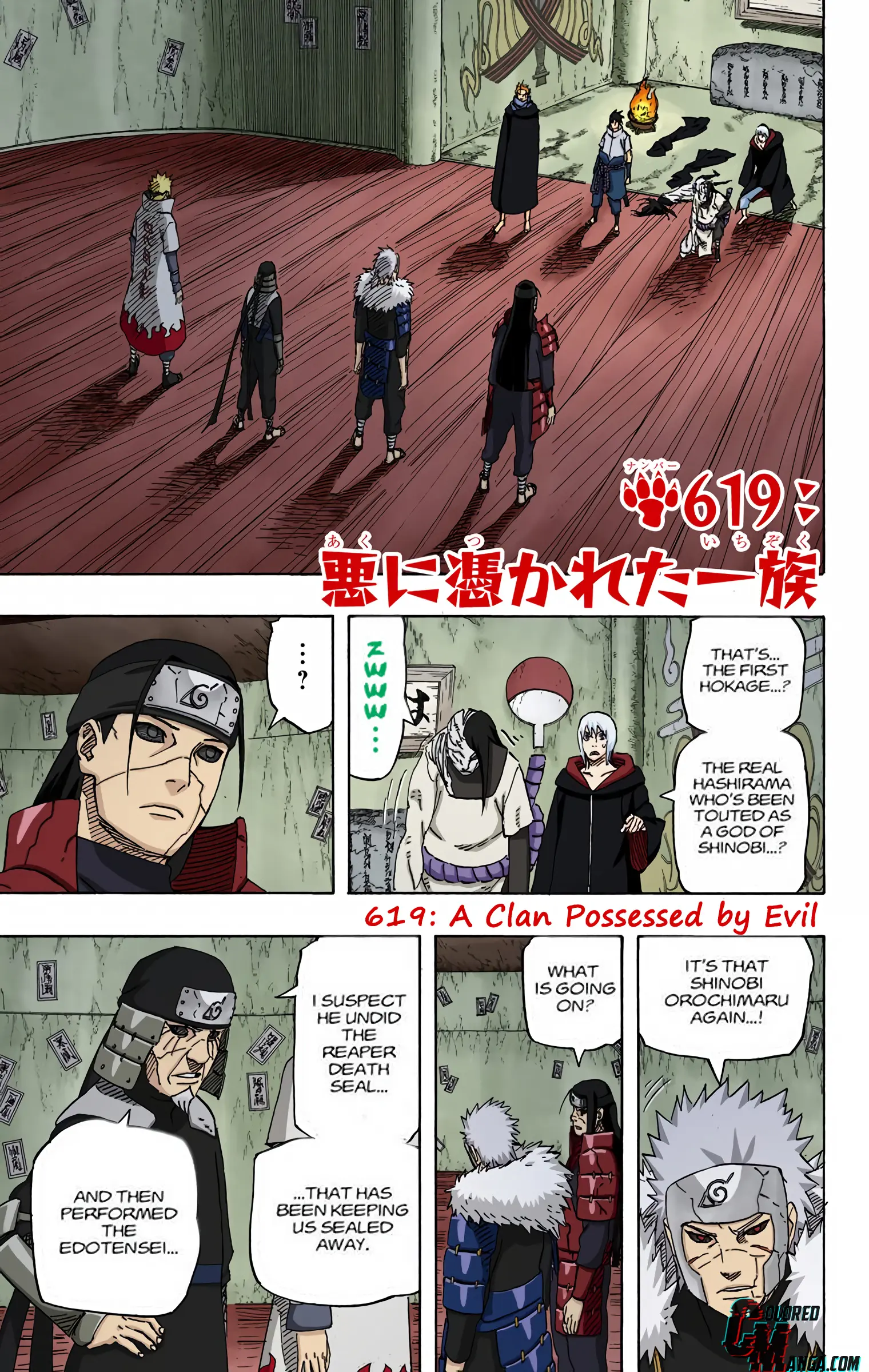 Naruto Colored Manga Online - Chapter 619 - Page 1