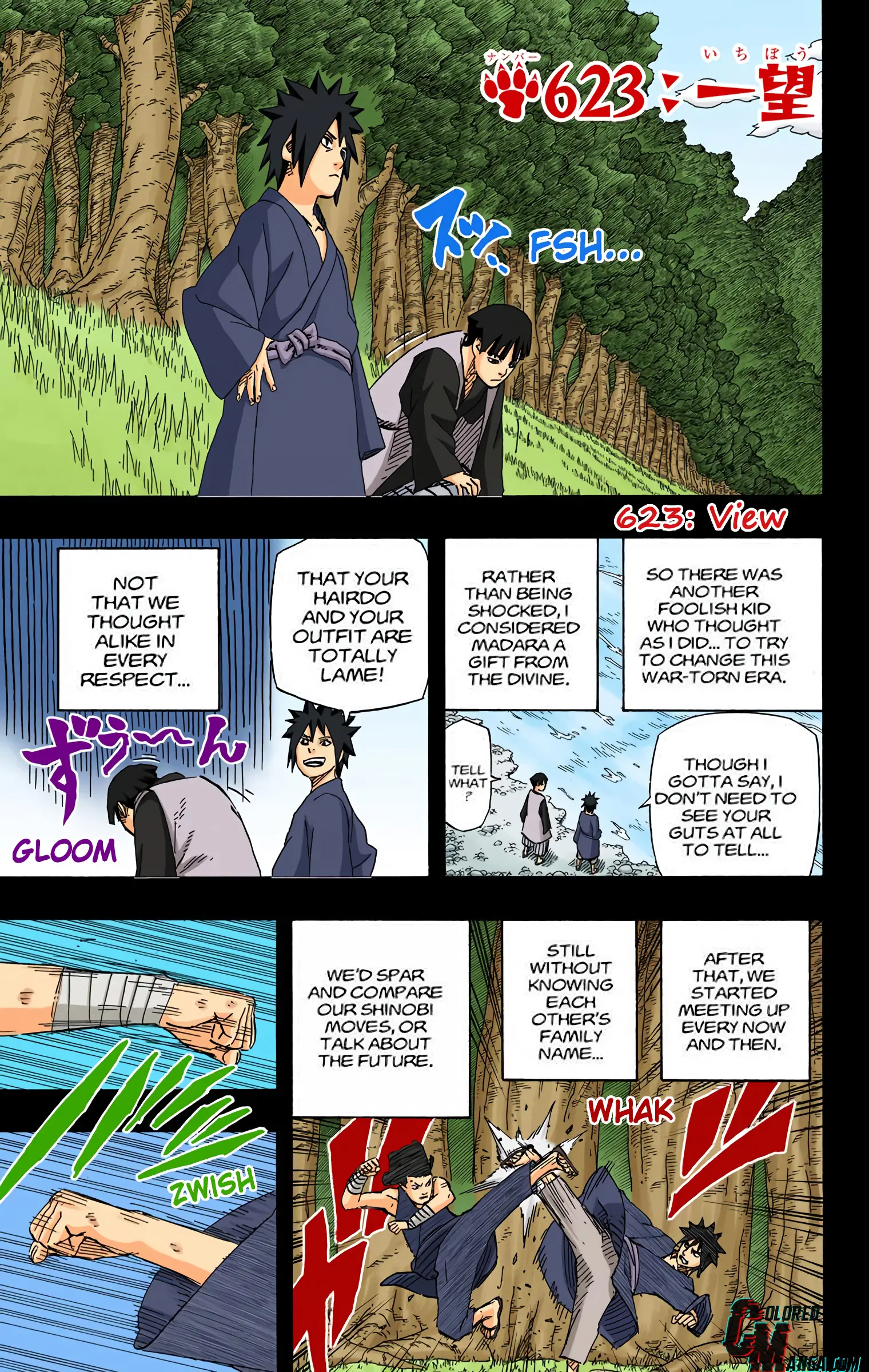 Naruto Colored Manga Online - Chapter 623 - Page 1