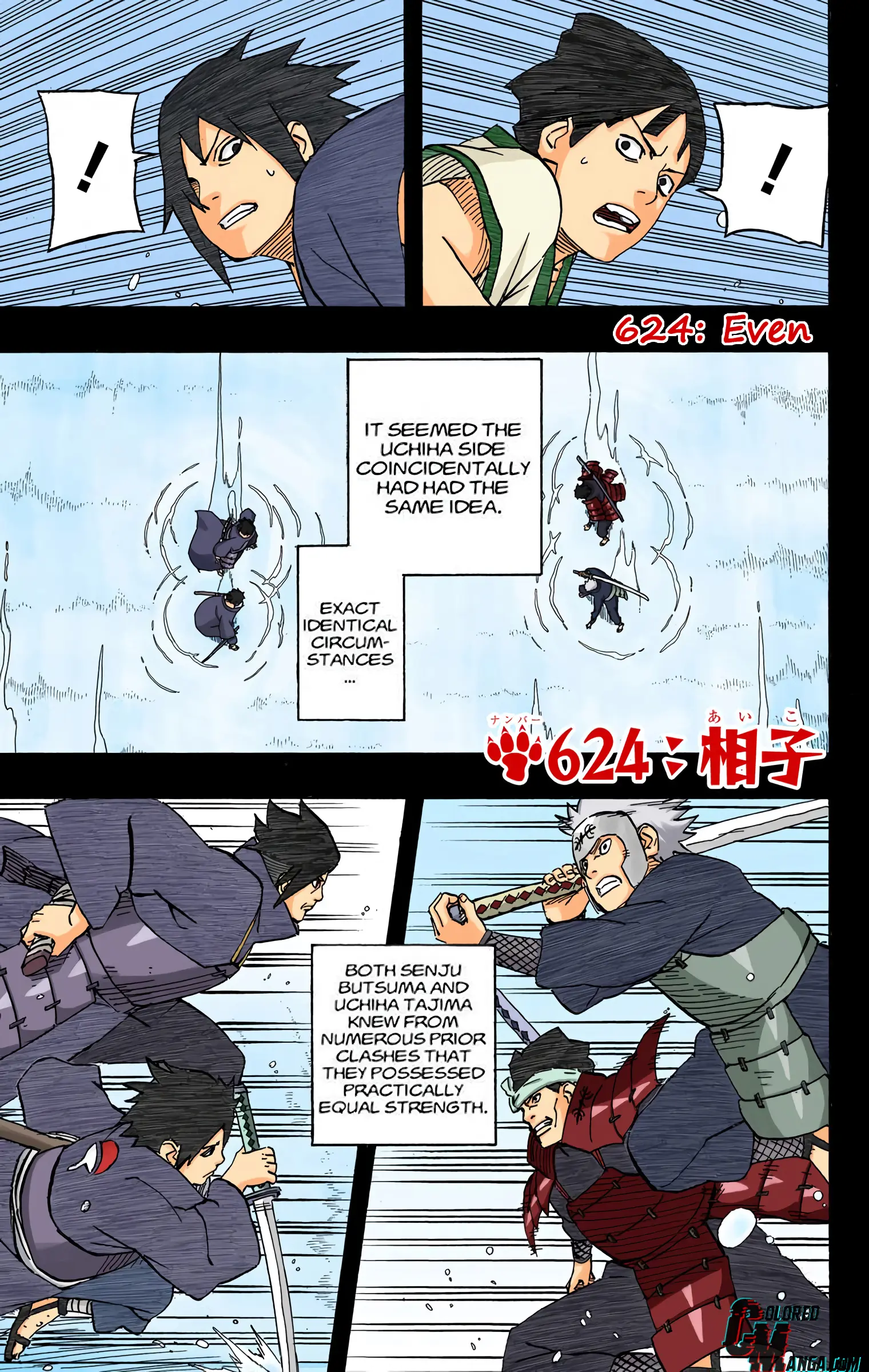Naruto Colored Manga Online - Chapter 624 - Page 1
