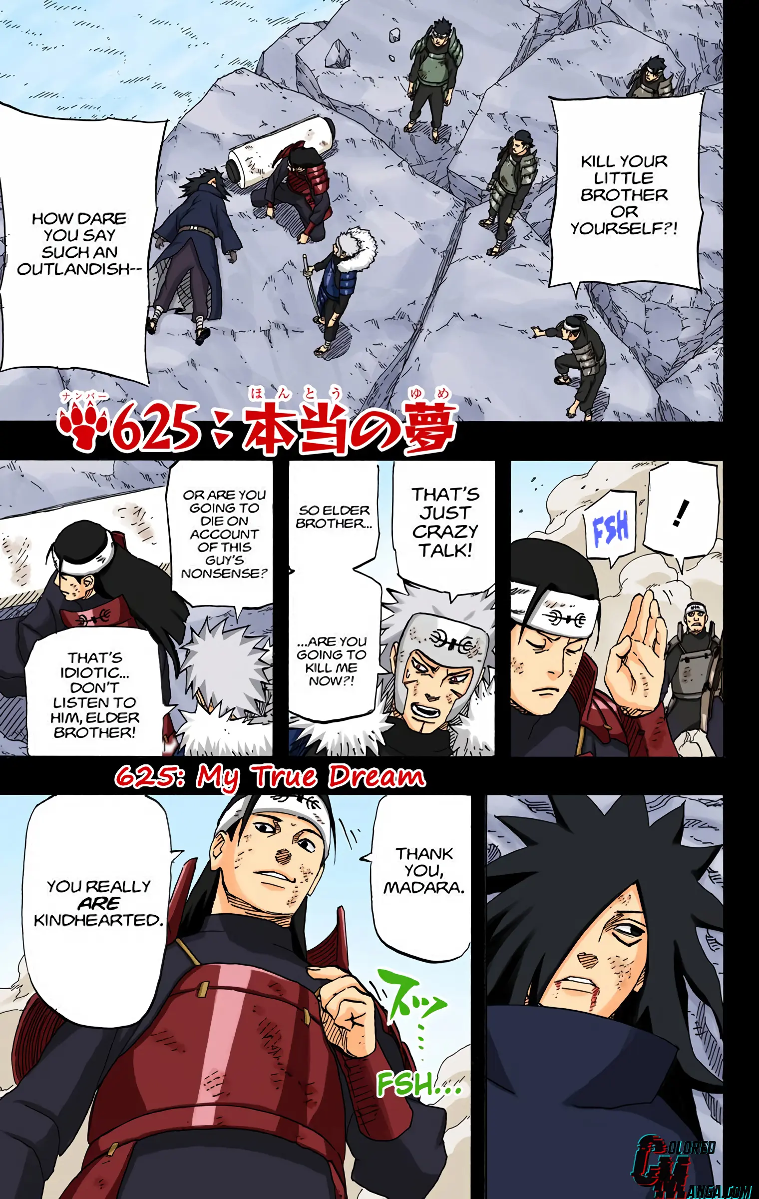 Naruto Colored Manga Online - Chapter 625 - Page 1