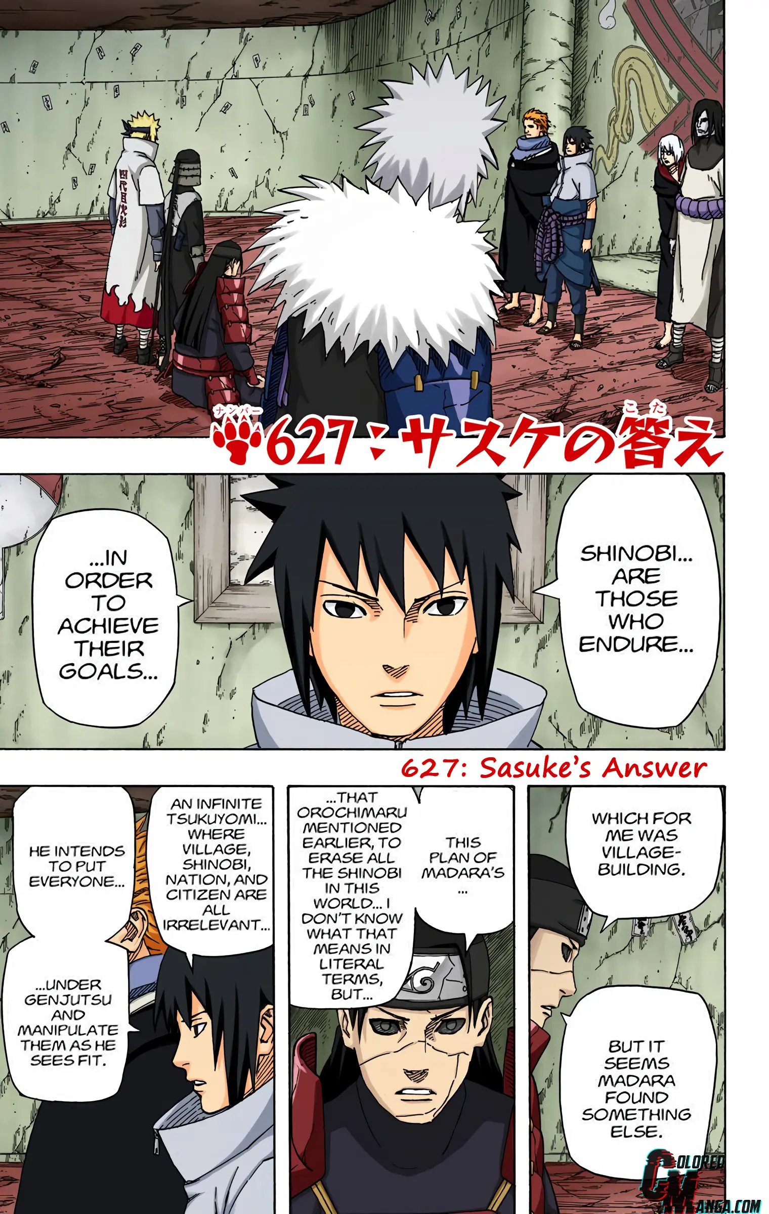 Naruto Colored Manga Online - Chapter 627 - Page 1