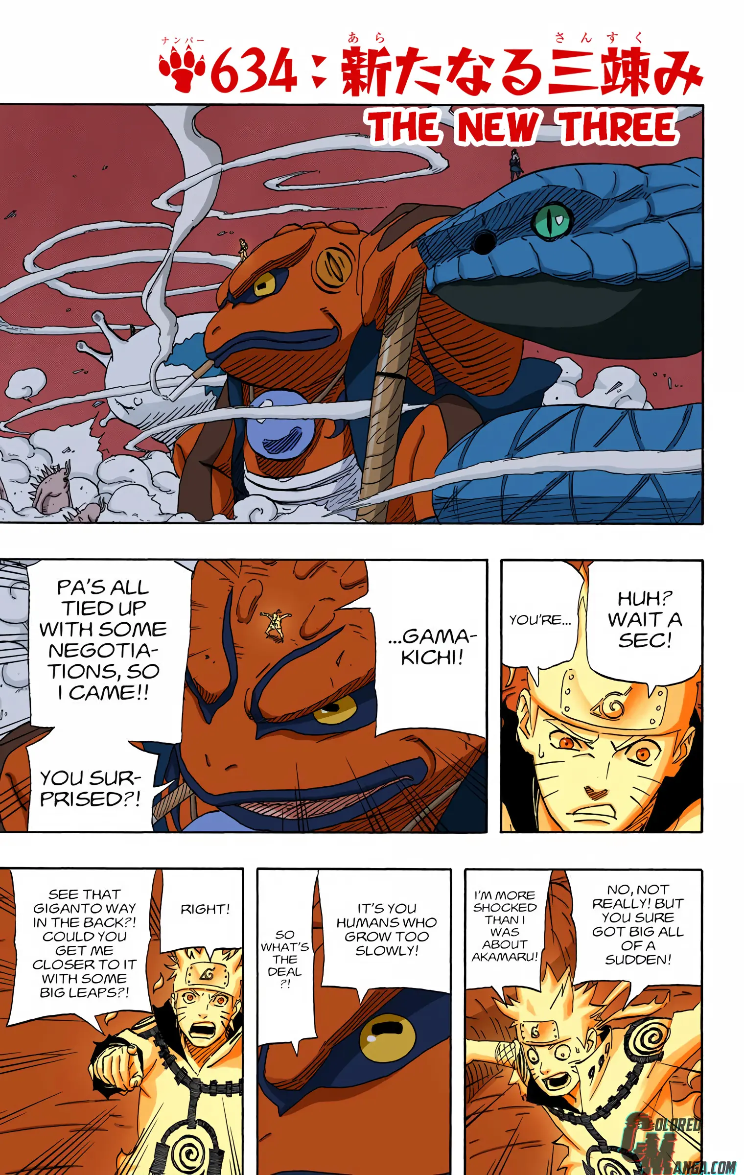 Naruto Colored Manga Online - Chapter 634 - Page 1
